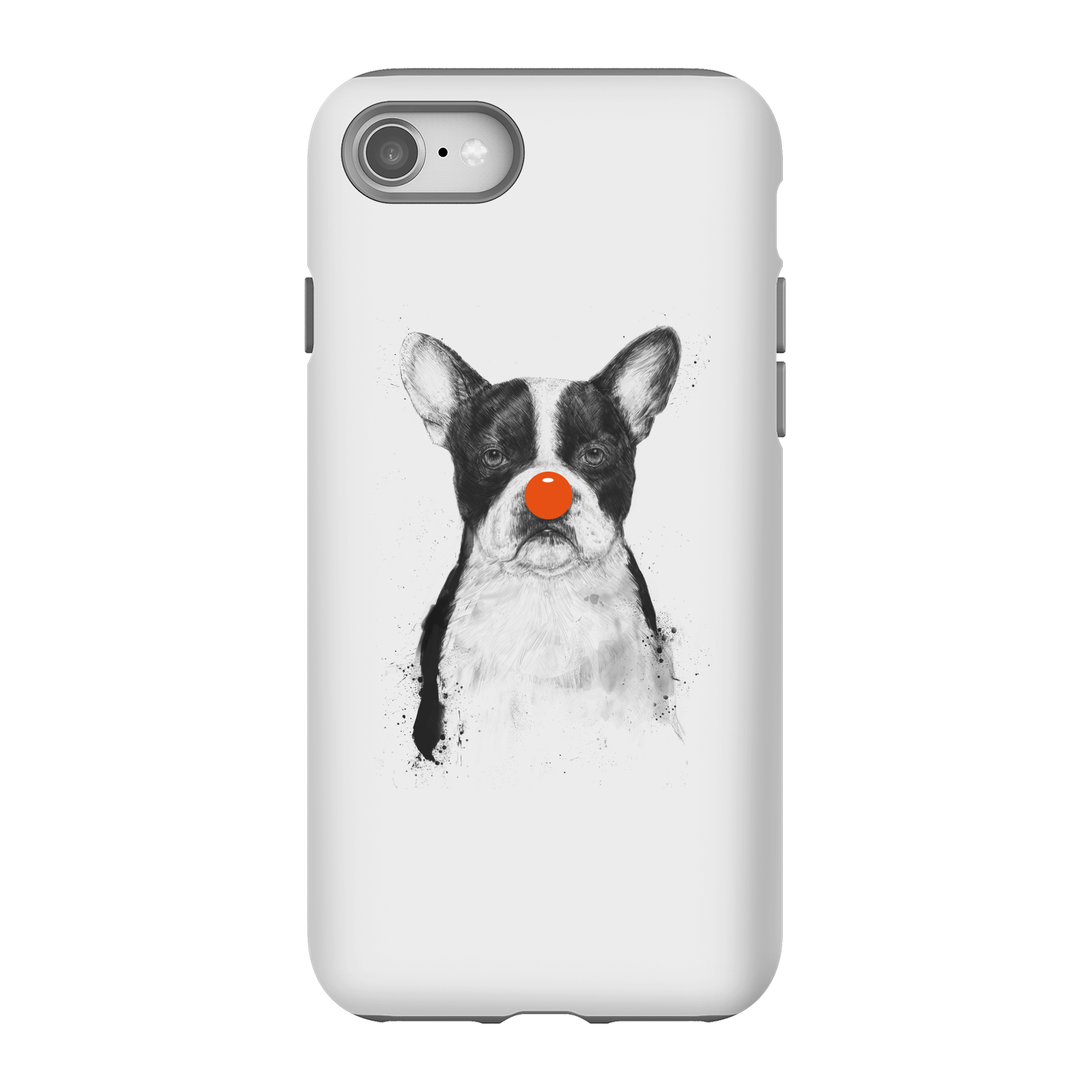 Balazs Solti Red Nosed Bulldog Phone Case for iPhone and Android - iPhone 8 - Tough Case - Gloss