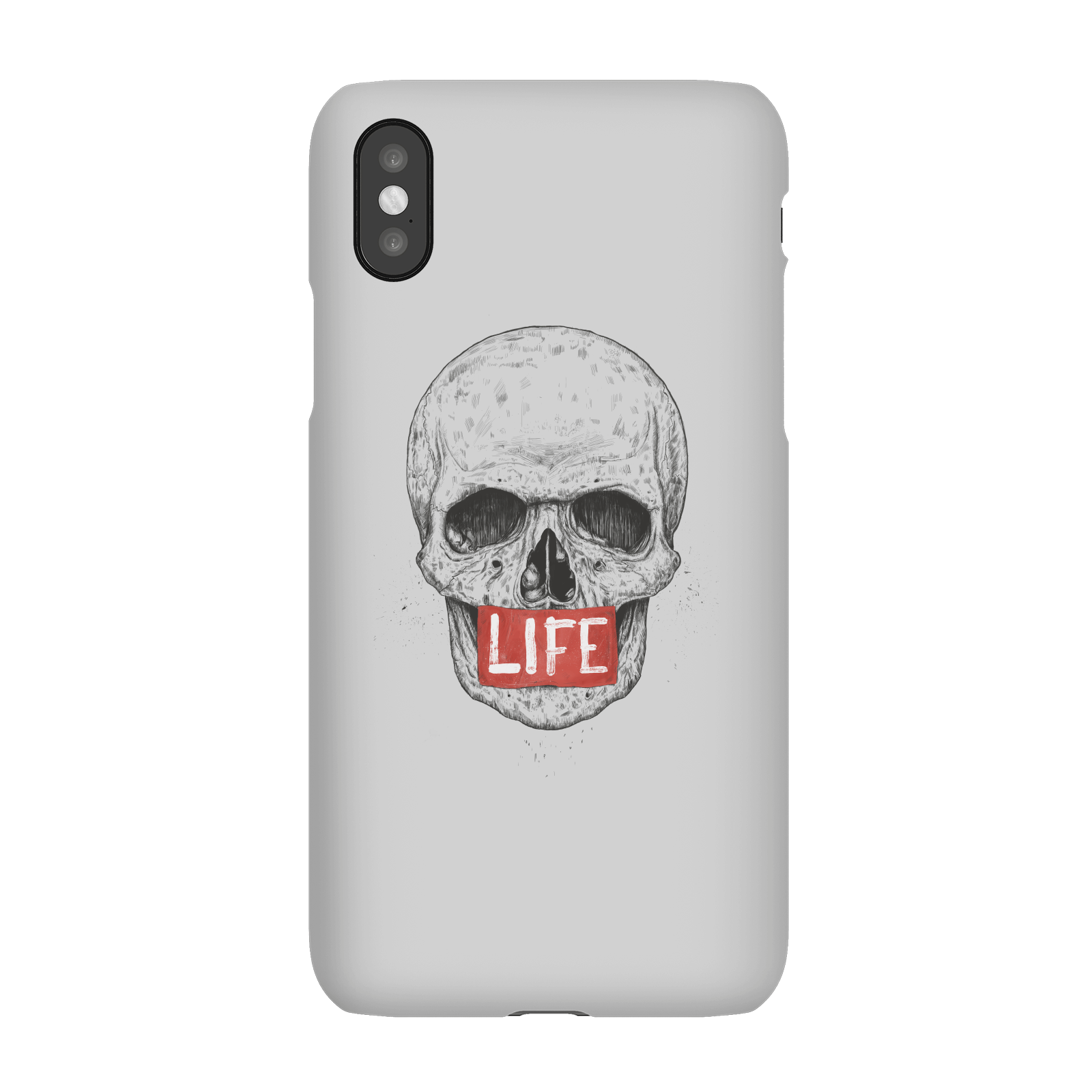 Balazs Solti Life Skull Phone Case for iPhone and Android - iPhone X - Snap Case - Matte