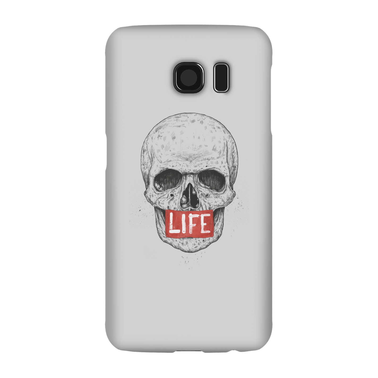 Balazs Solti Life Skull Phone Case for iPhone and Android - Samsung S6 - Snap Case - Matte
