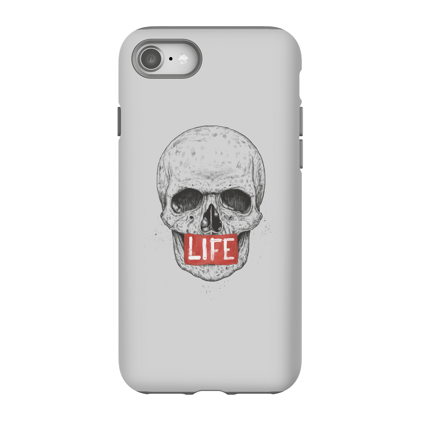 Balazs Solti Life Skull Phone Case for iPhone and Android - iPhone 8 - Tough Case - Matte
