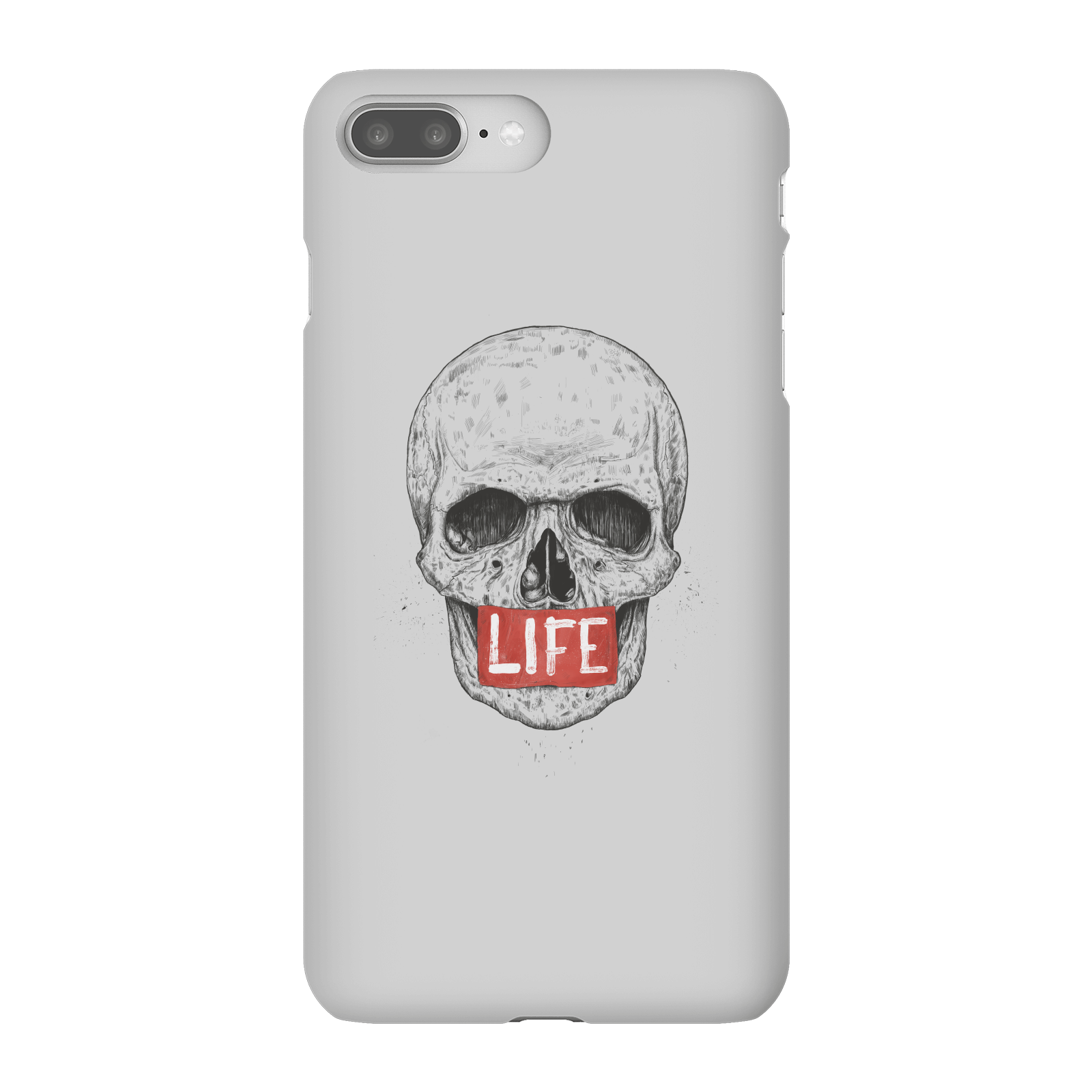 Balazs Solti Life Skull Phone Case for iPhone and Android - iPhone 8 Plus - Snap Case - Gloss