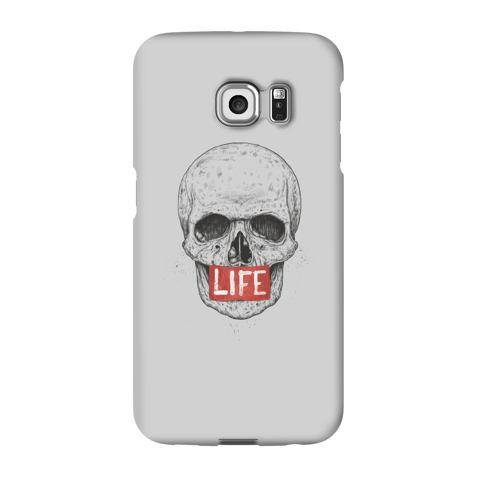 Balazs Solti Life Skull Phone Case for iPhone and Android - Samsung S6 Edge - Snap Case - Gloss