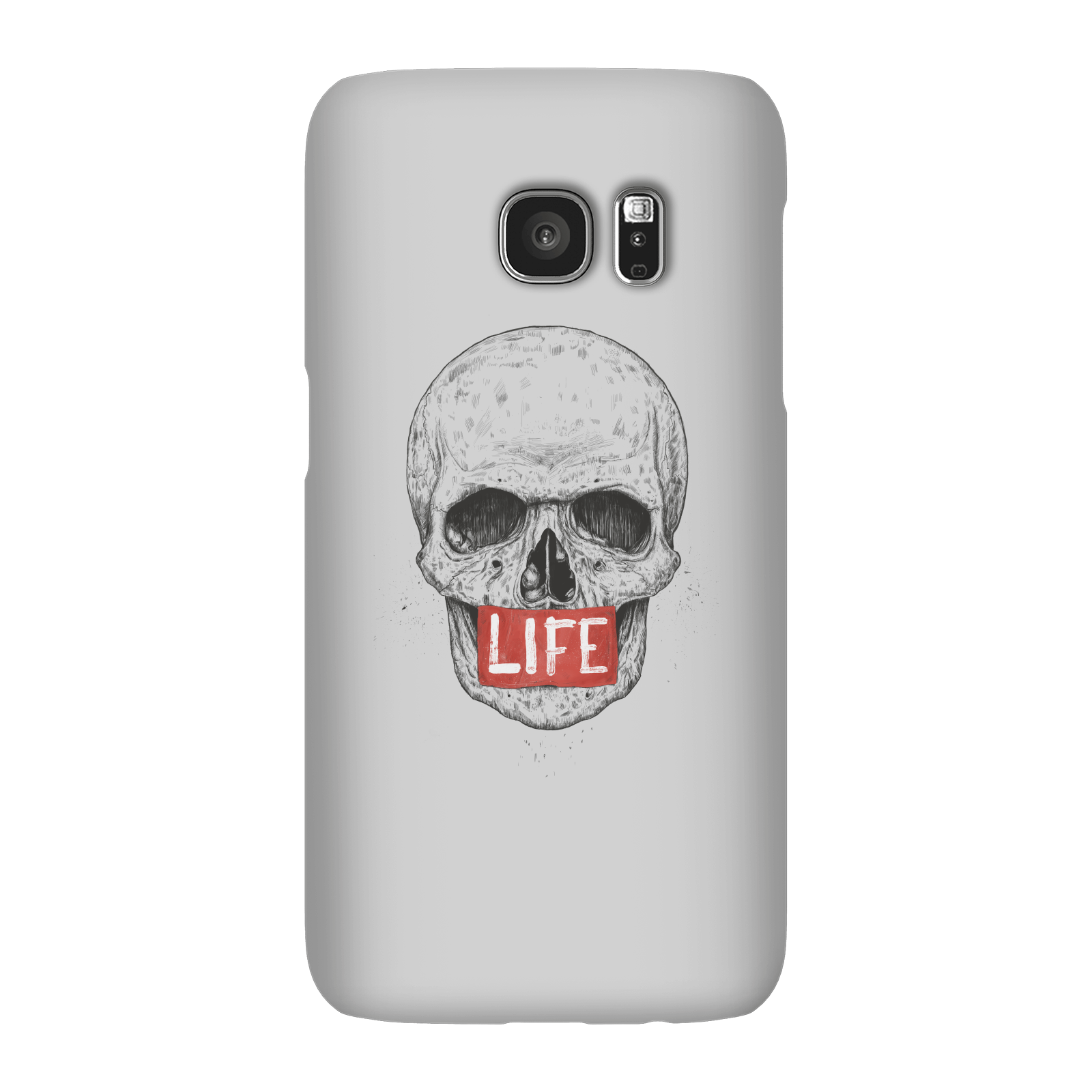 Balazs Solti Life Skull Phone Case for iPhone and Android - Samsung S7 - Snap Case - Gloss