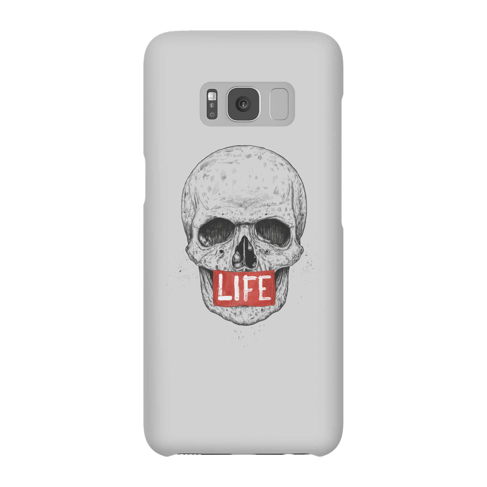 Balazs Solti Life Skull Phone Case for iPhone and Android - Samsung S8 - Snap Case - Gloss
