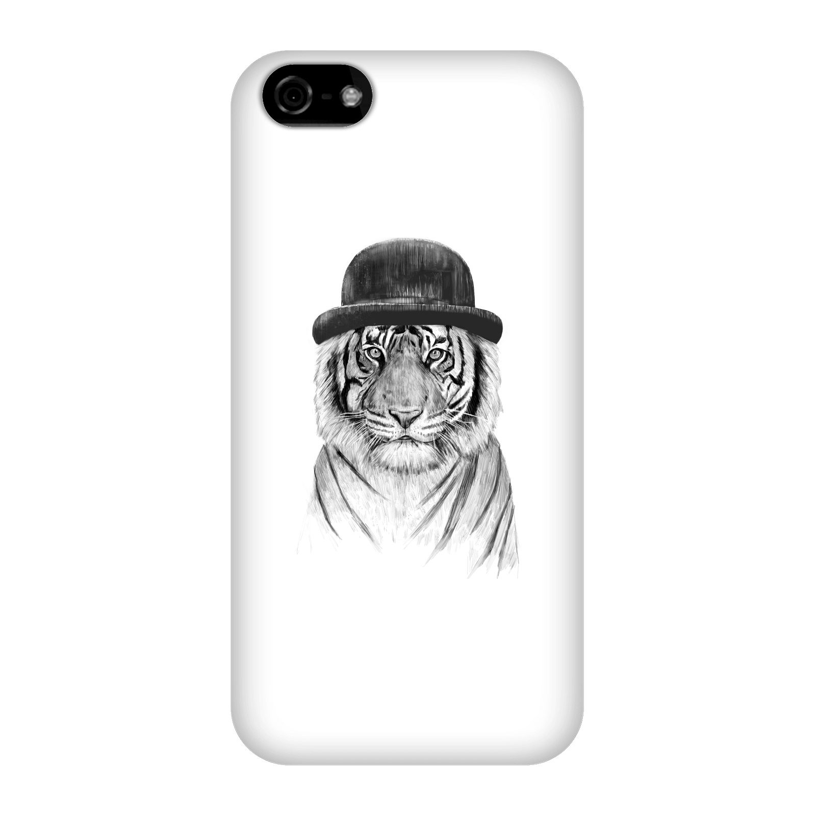 Balazs Solti Tiger In A Hat Phone Case for iPhone and Android - iPhone 5C - Snap Case - Matte