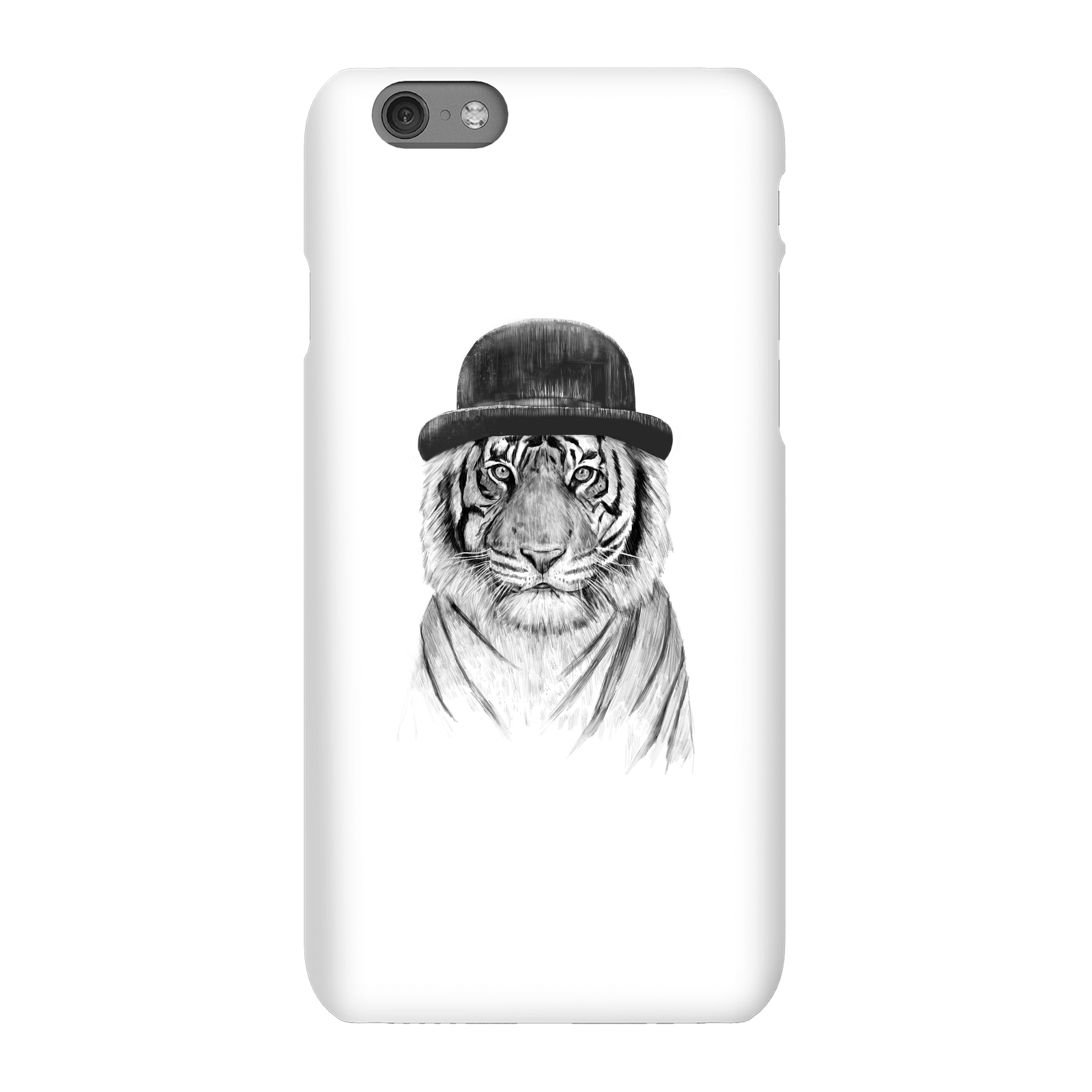 Balazs Solti Tiger In A Hat Phone Case for iPhone and Android - iPhone 6S - Snap Case - Matte