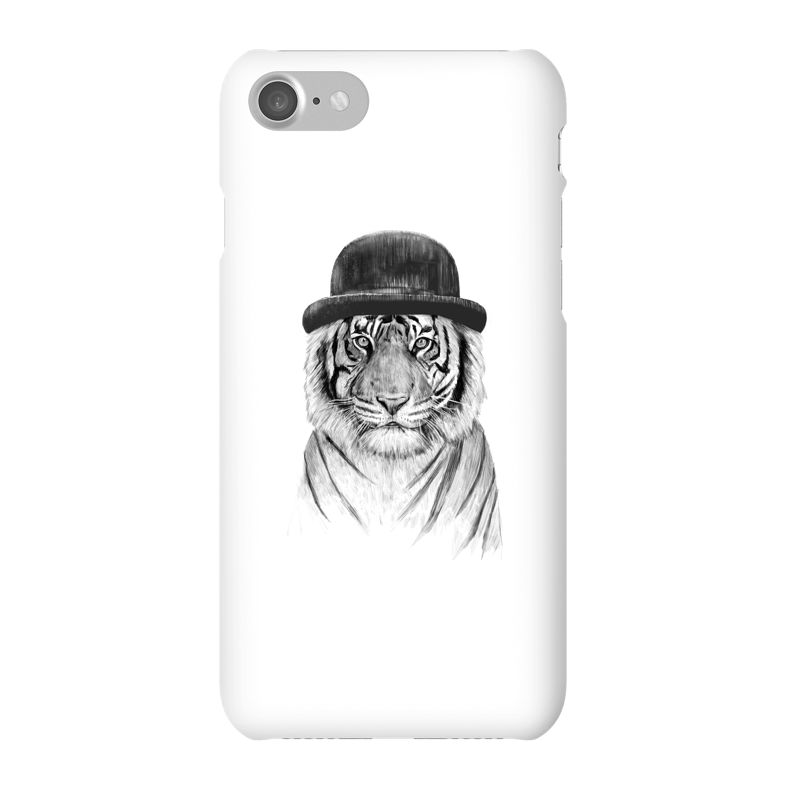 Balazs Solti Tiger In A Hat Phone Case for iPhone and Android - iPhone 7 - Snap Case - Matte