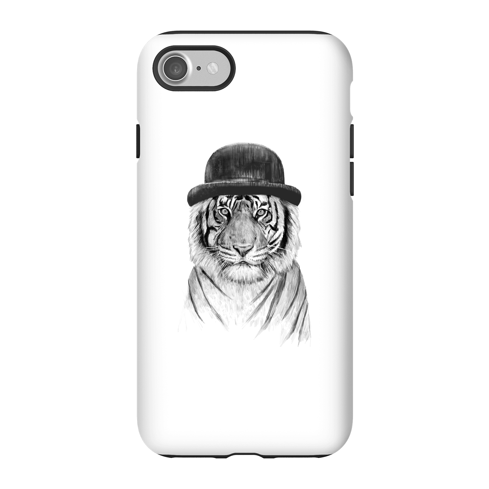 Balazs Solti Tiger In A Hat Phone Case for iPhone and Android - iPhone 7 - Tough Case - Matte