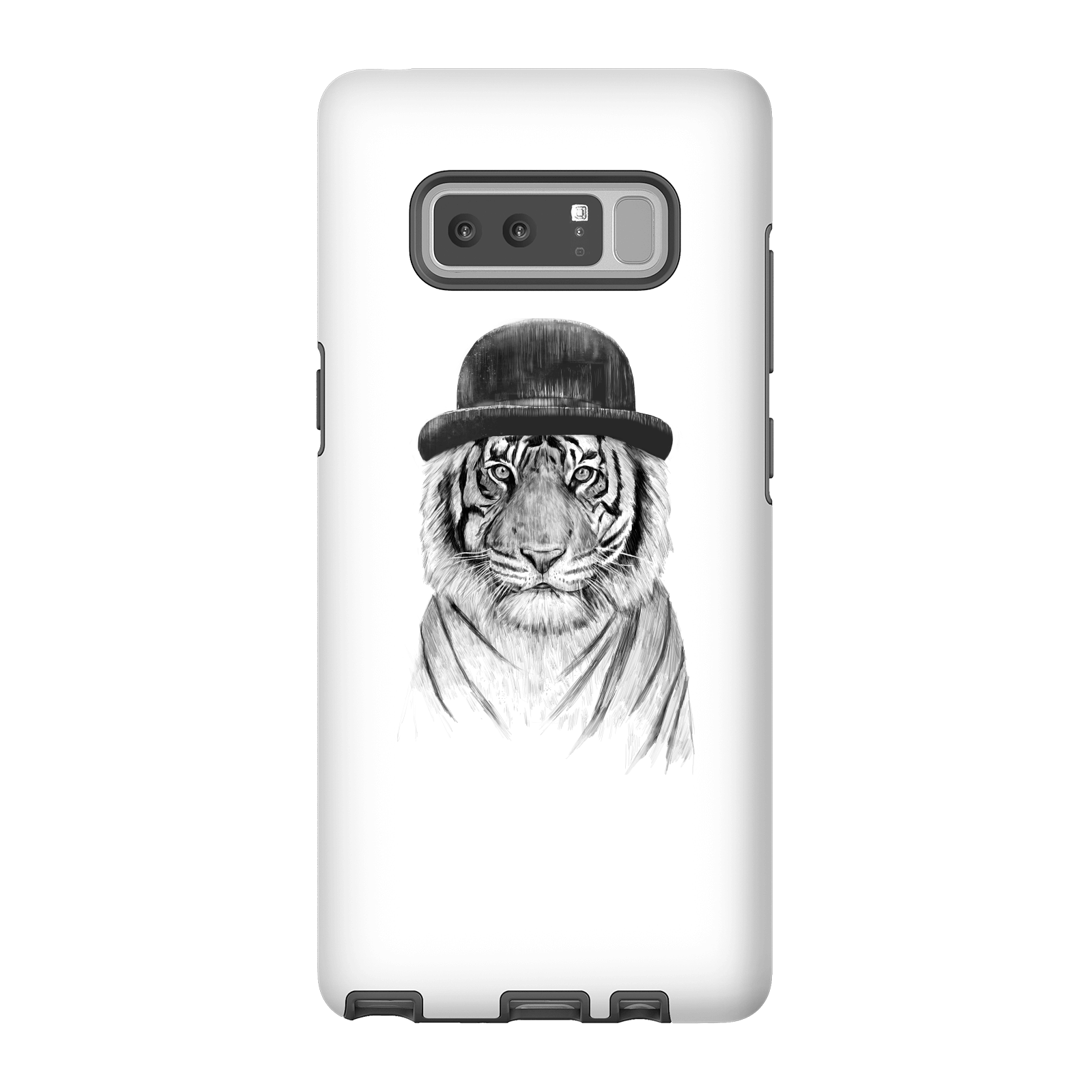 Balazs Solti Tiger In A Hat Phone Case for iPhone and Android - Samsung Note 8 - Tough Case - Matte