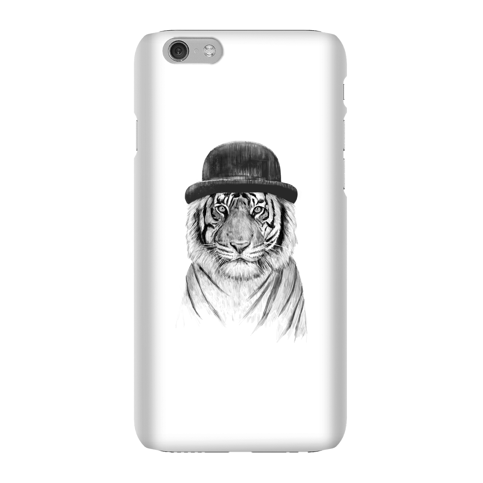 Balazs Solti Tiger In A Hat Phone Case for iPhone and Android - iPhone 6 - Snap Case - Gloss