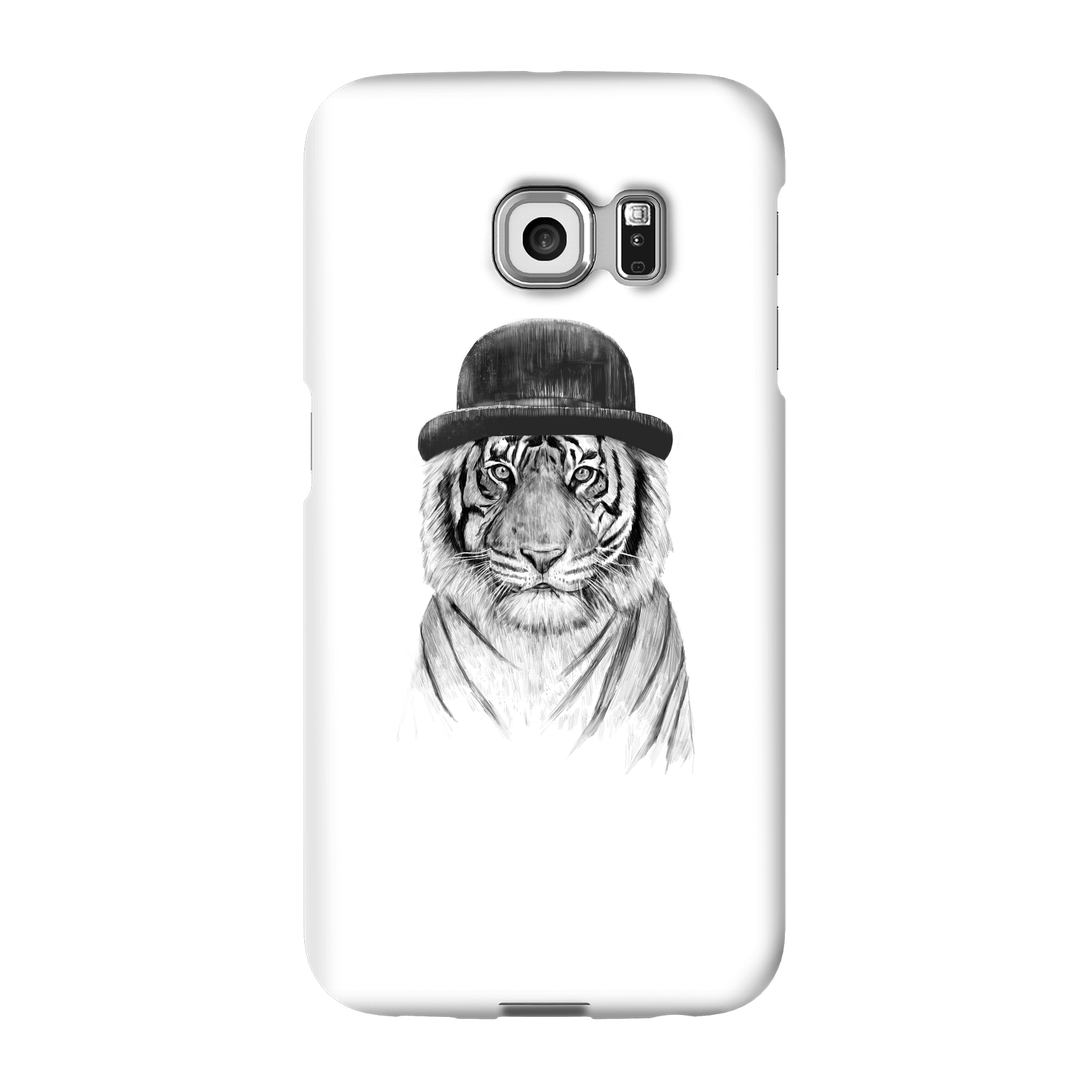 Balazs Solti Tiger In A Hat Phone Case for iPhone and Android - Samsung S6 Edge Plus - Snap Case - Gloss