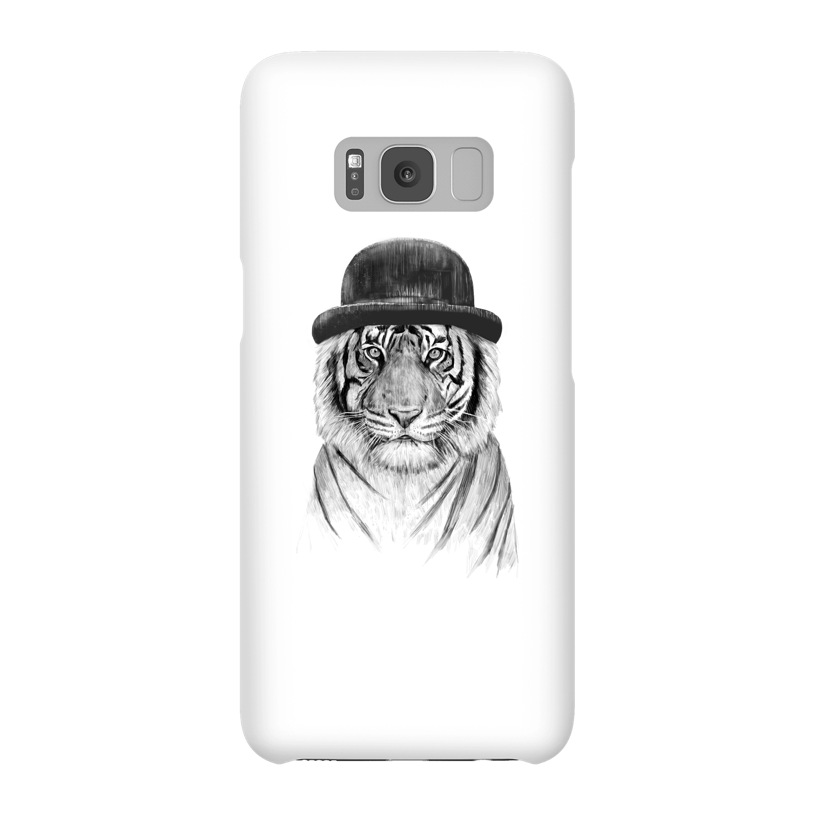 Balazs Solti Tiger In A Hat Phone Case for iPhone and Android - Samsung S8 - Snap Case - Gloss