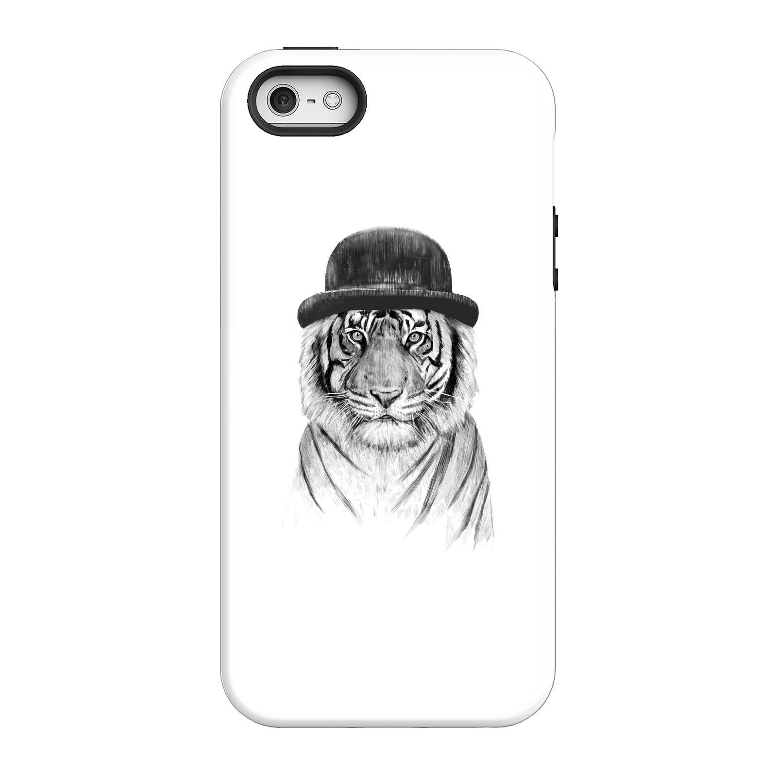 Balazs Solti Tiger In A Hat Phone Case for iPhone and Android - iPhone 5/5s - Tough Case - Gloss