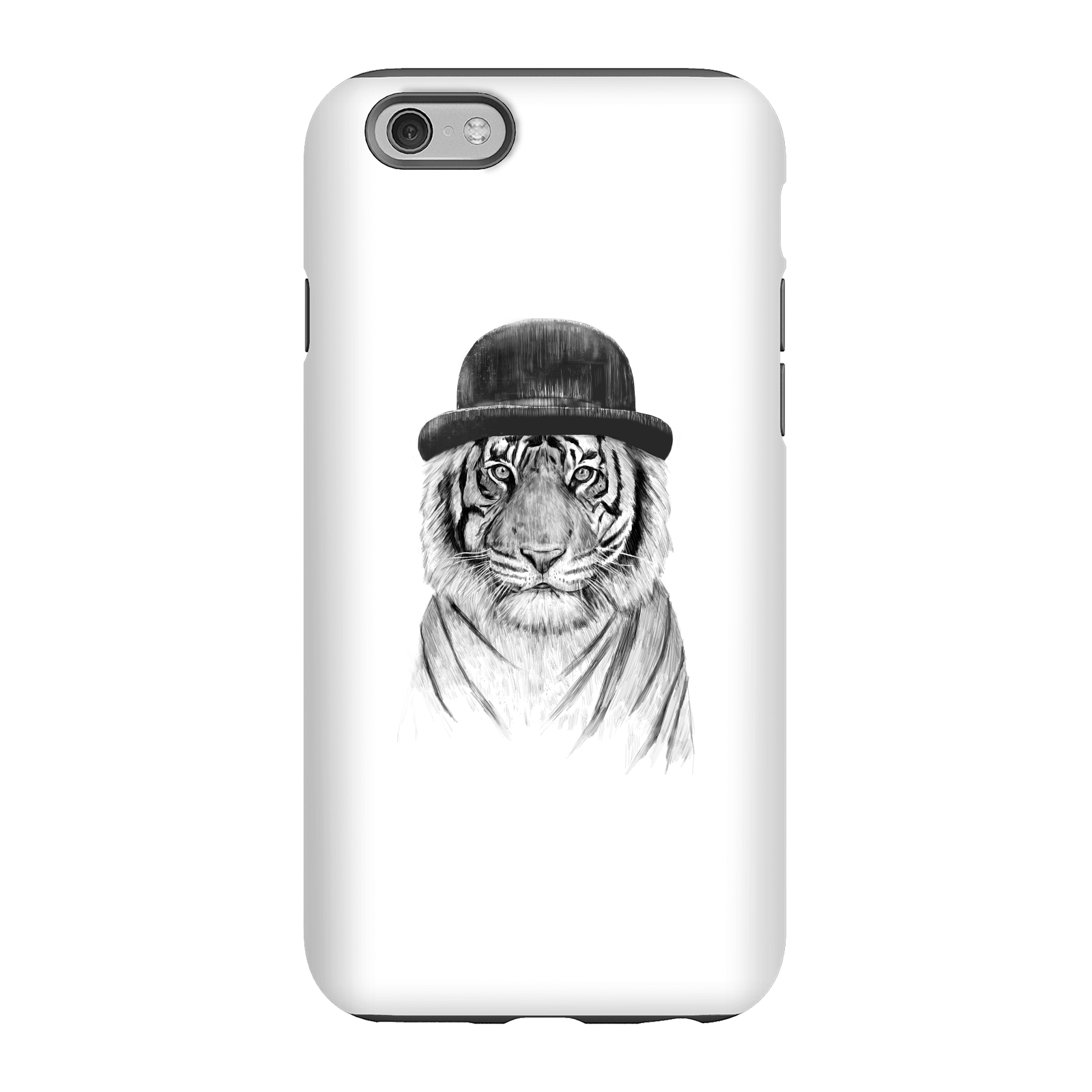 Balazs Solti Tiger In A Hat Phone Case for iPhone and Android - iPhone 6S - Tough Case - Gloss