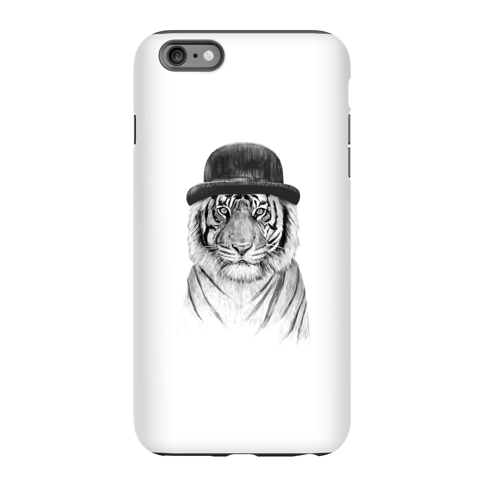 Balazs Solti Tiger In A Hat Phone Case for iPhone and Android - iPhone 6 Plus - Tough Case - Gloss