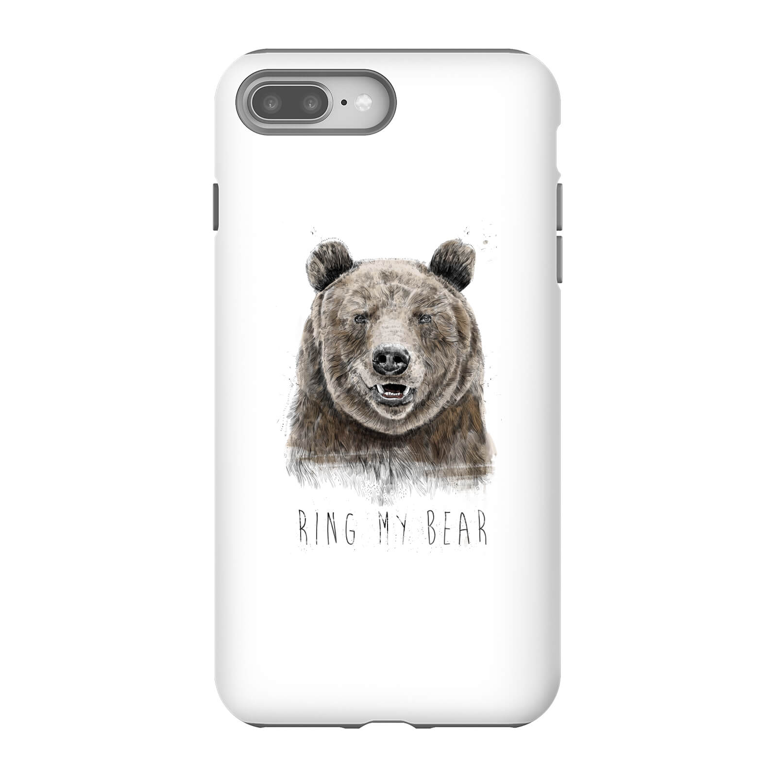 Balazs Solti Ring My Bear Phone Case for iPhone and Android - iPhone 8 Plus - Tough Case - Matte