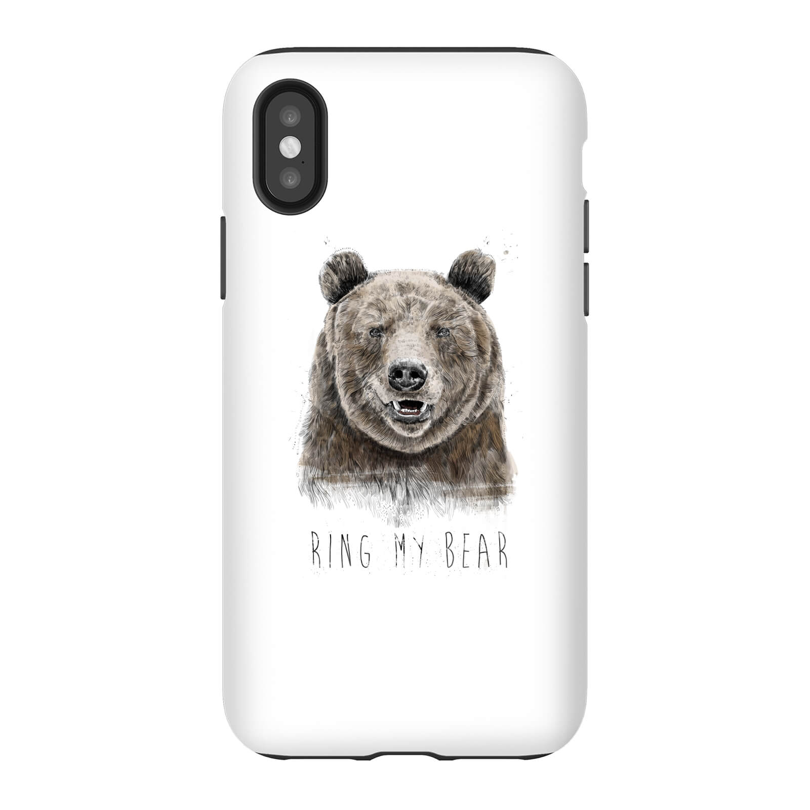 Balazs Solti Ring My Bear Phone Case for iPhone and Android - iPhone X - Tough Case - Matte