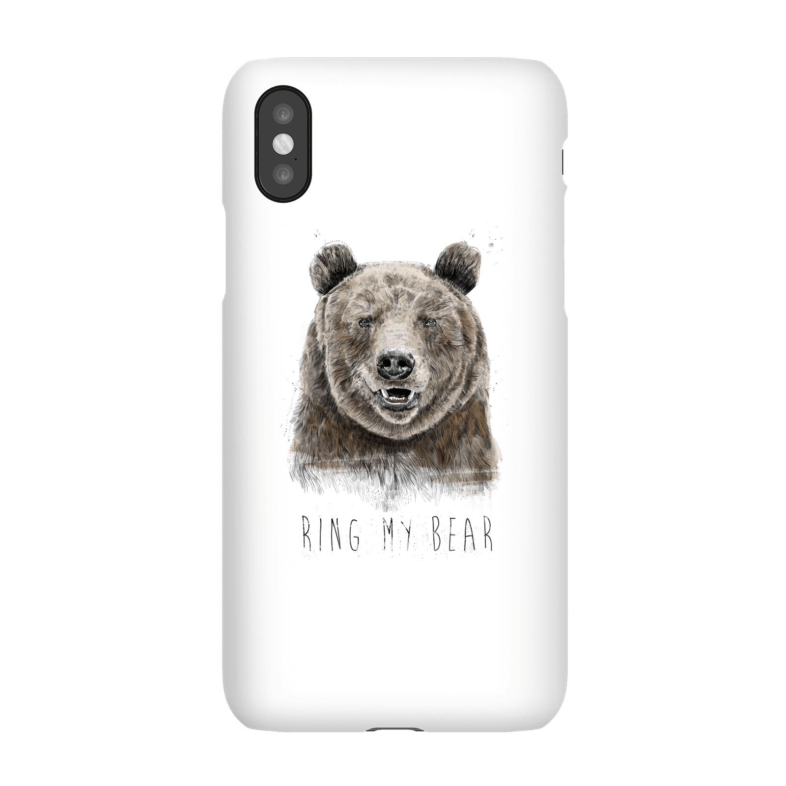 Balazs Solti Ring My Bear Phone Case for iPhone and Android - iPhone X - Snap Case - Gloss