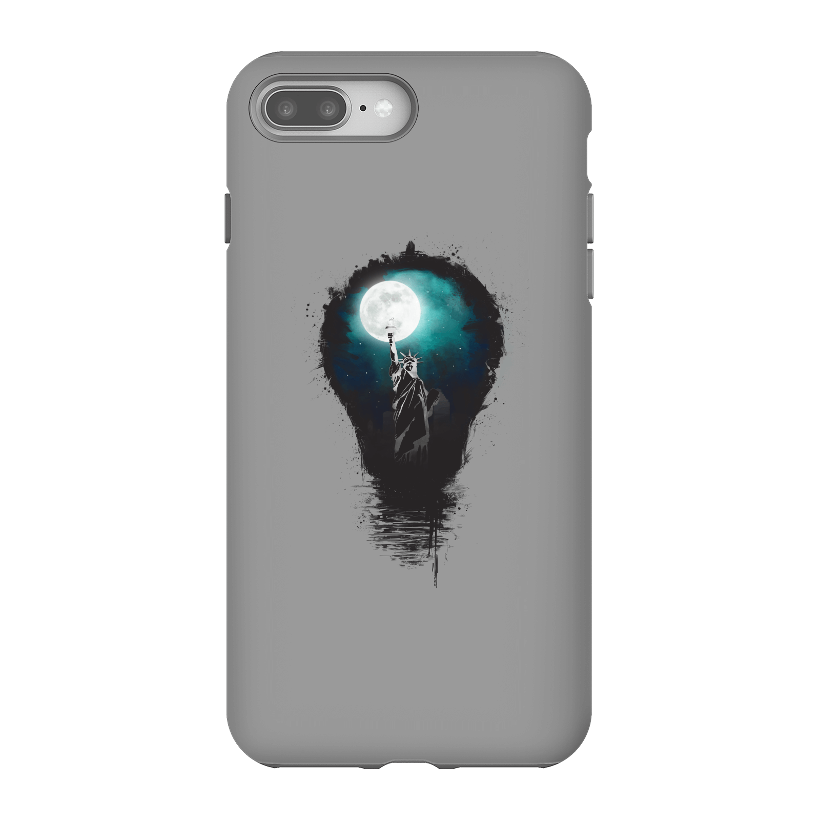 Balazs Solti NYC Moon Phone Case for iPhone and Android - iPhone 8 Plus - Tough Case - Gloss