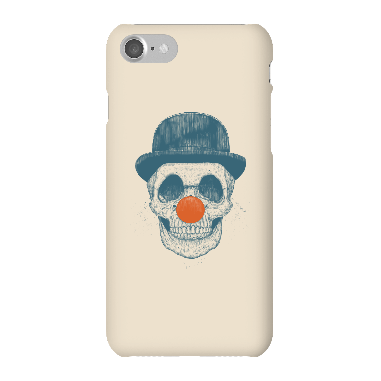 Balazs Solti Red Nosed Skull Phone Case for iPhone and Android - iPhone 7 - Snap Case - Matte