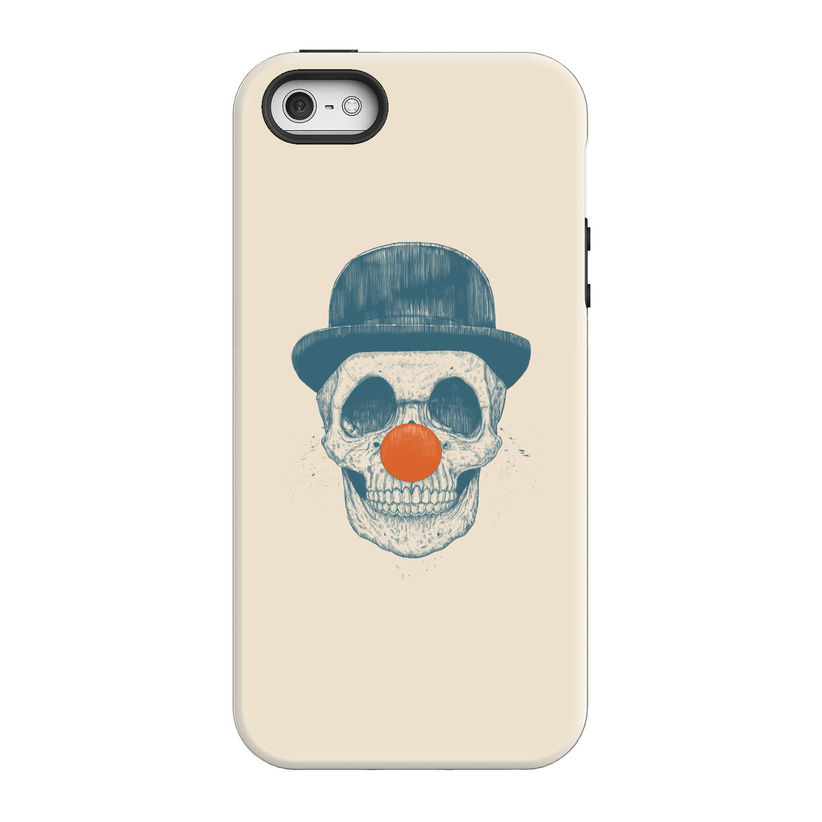 Balazs Solti Red Nosed Skull Phone Case for iPhone and Android - iPhone 5/5s - Tough Case - Matte