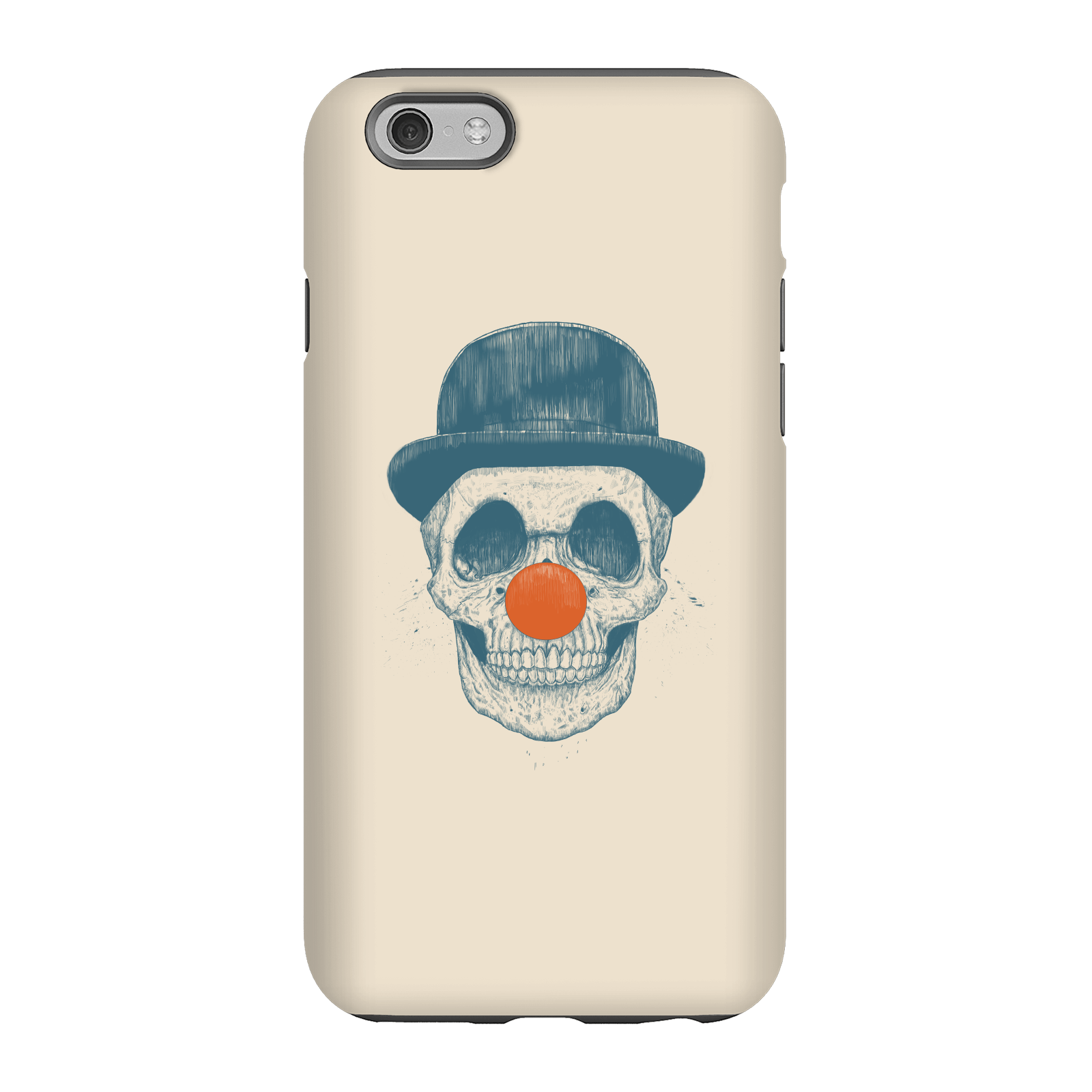 Balazs Solti Red Nosed Skull Phone Case for iPhone and Android - iPhone 6S - Tough Case - Matte