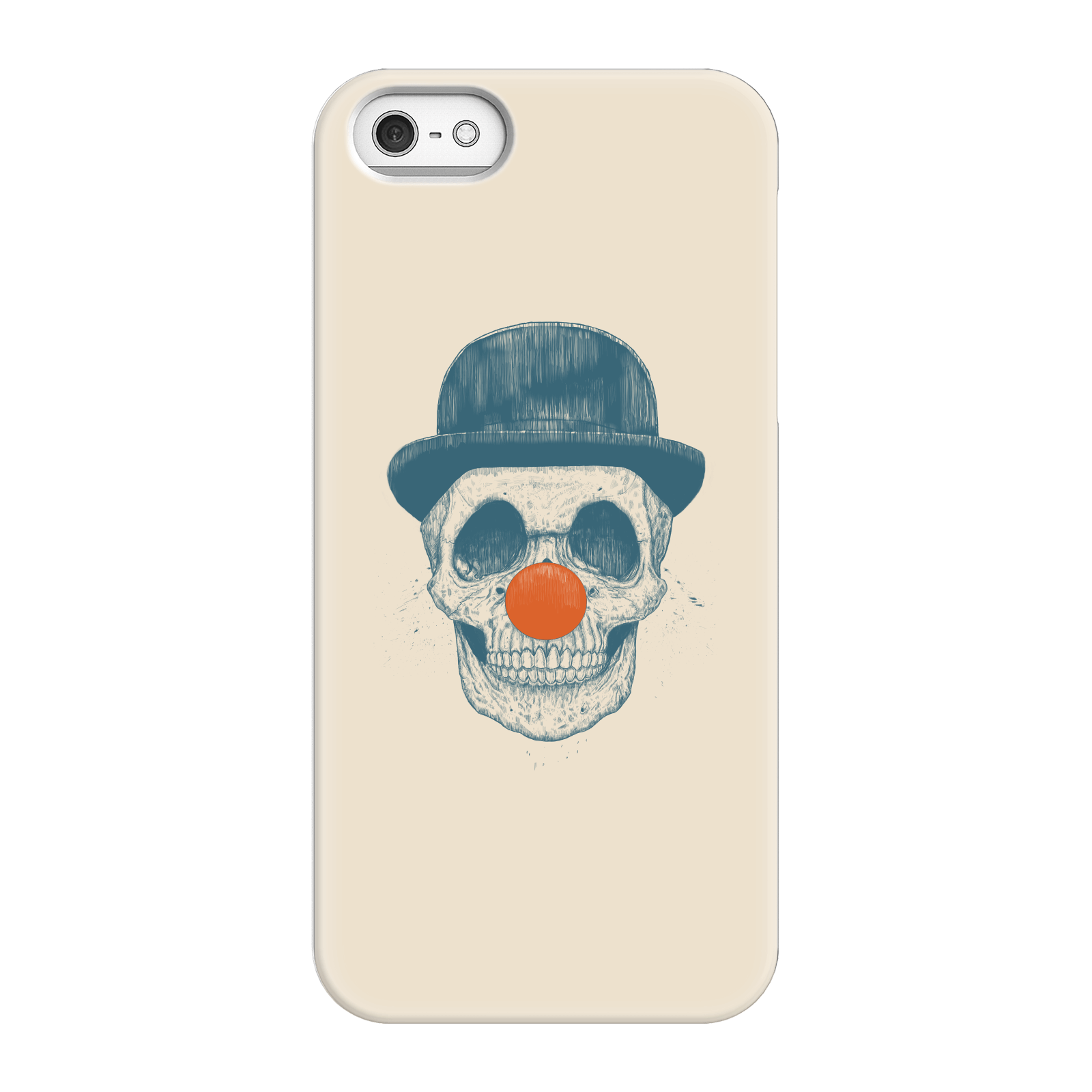 Balazs Solti Red Nosed Skull Phone Case for iPhone and Android - iPhone 5/5s - Snap Case - Gloss
