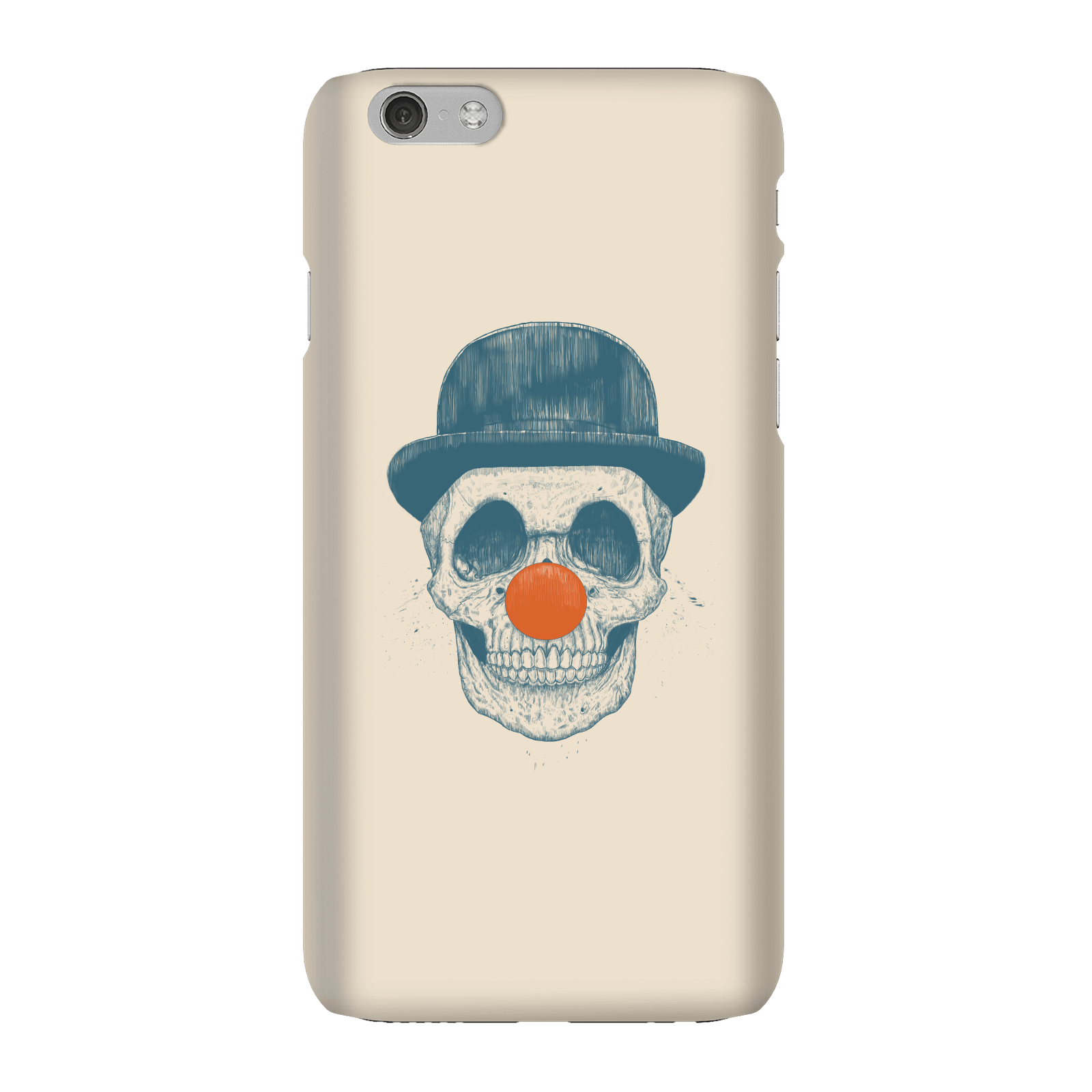 Balazs Solti Red Nosed Skull Phone Case for iPhone and Android - iPhone 6 - Snap Case - Gloss