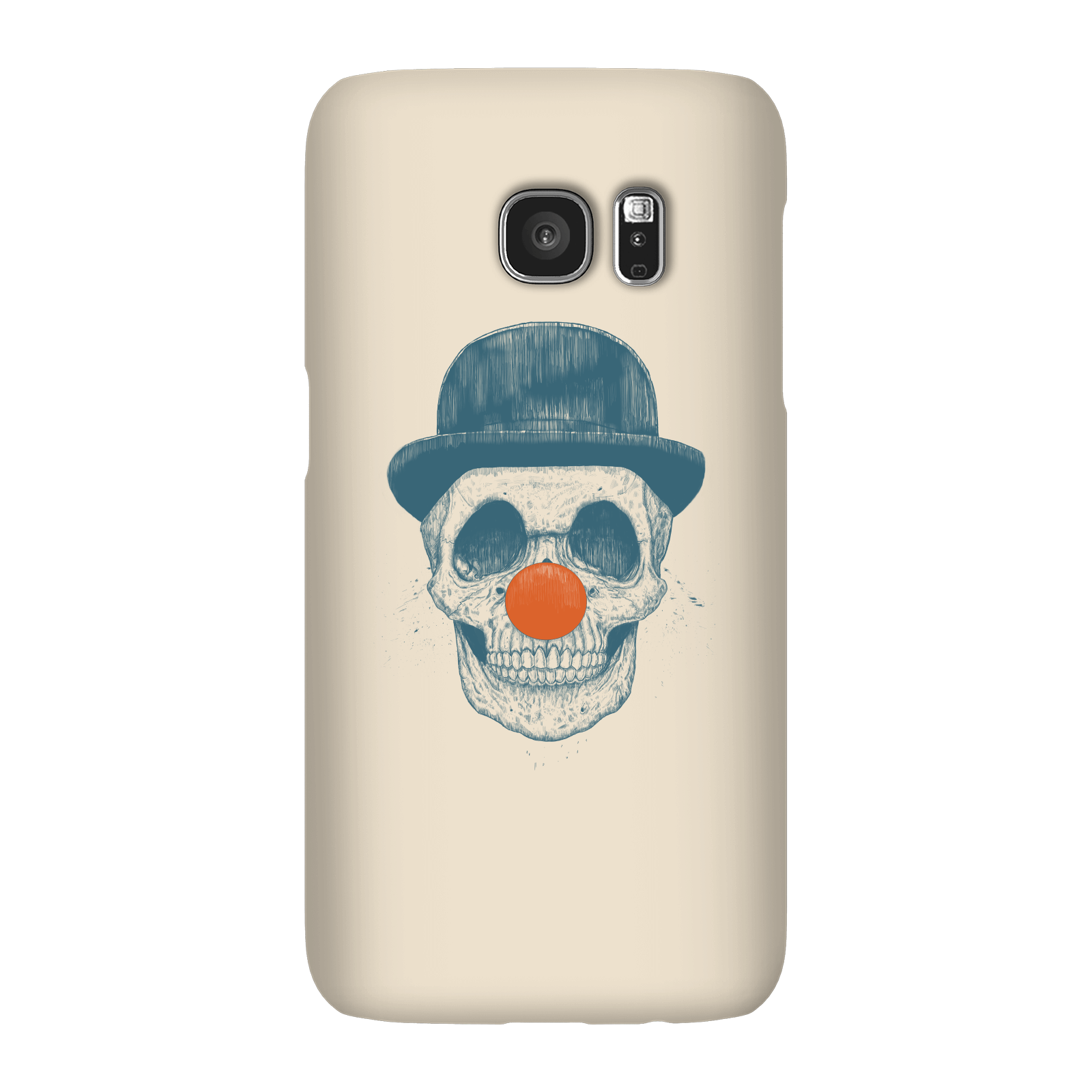 Balazs Solti Red Nosed Skull Phone Case for iPhone and Android - Samsung S7 - Snap Case - Gloss