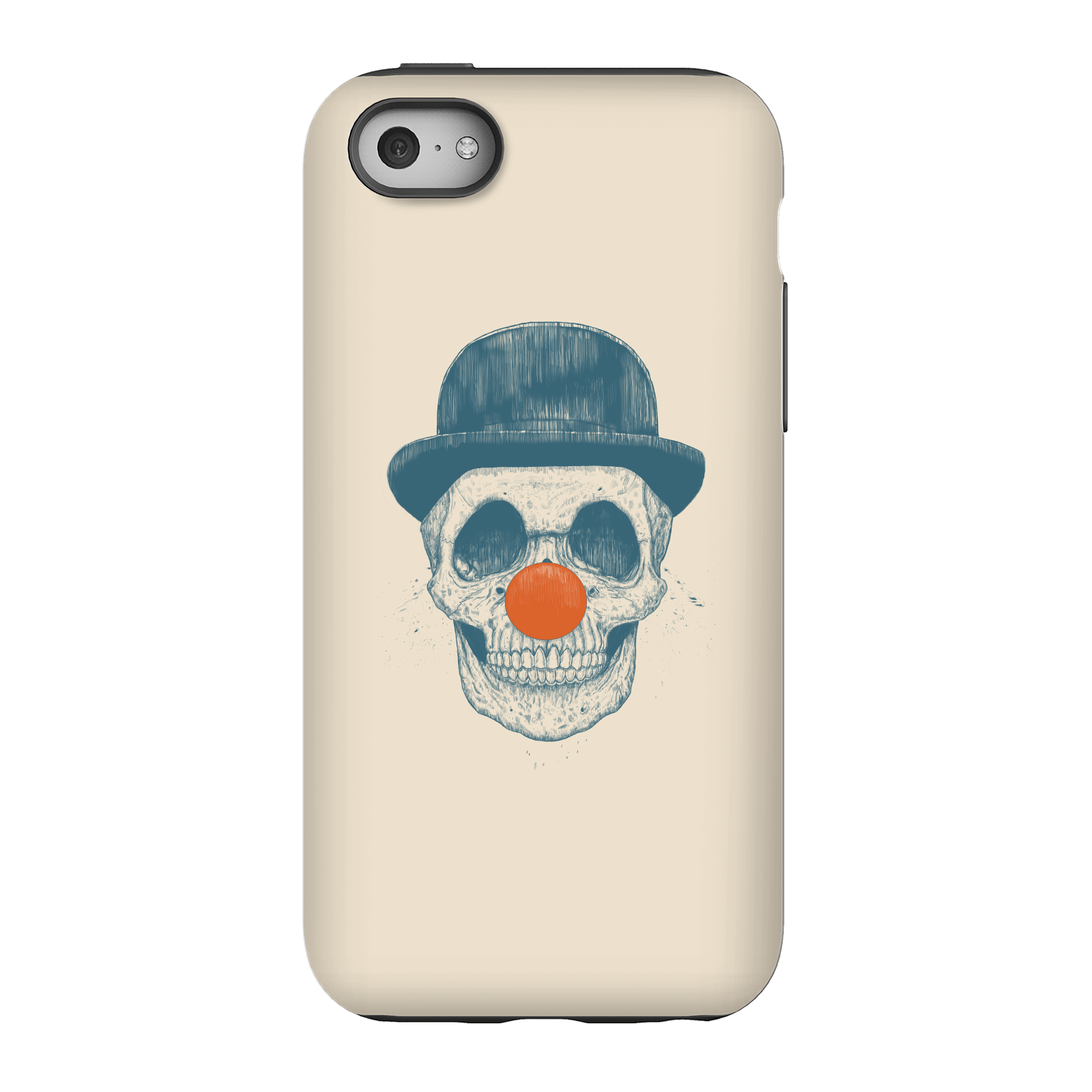 Balazs Solti Red Nosed Skull Phone Case for iPhone and Android - iPhone 5C - Tough Case - Gloss