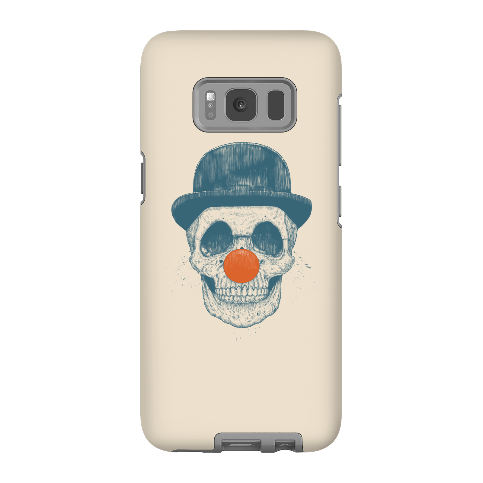 Balazs Solti Red Nosed Skull Phone Case for iPhone and Android - Samsung S8 - Tough Case - Gloss