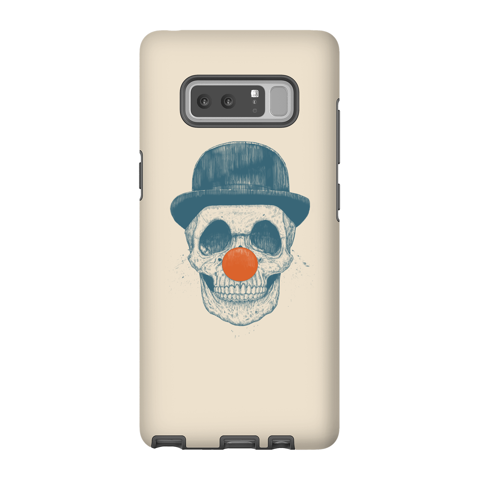 Balazs Solti Red Nosed Skull Phone Case for iPhone and Android - Samsung Note 8 - Tough Case - Gloss