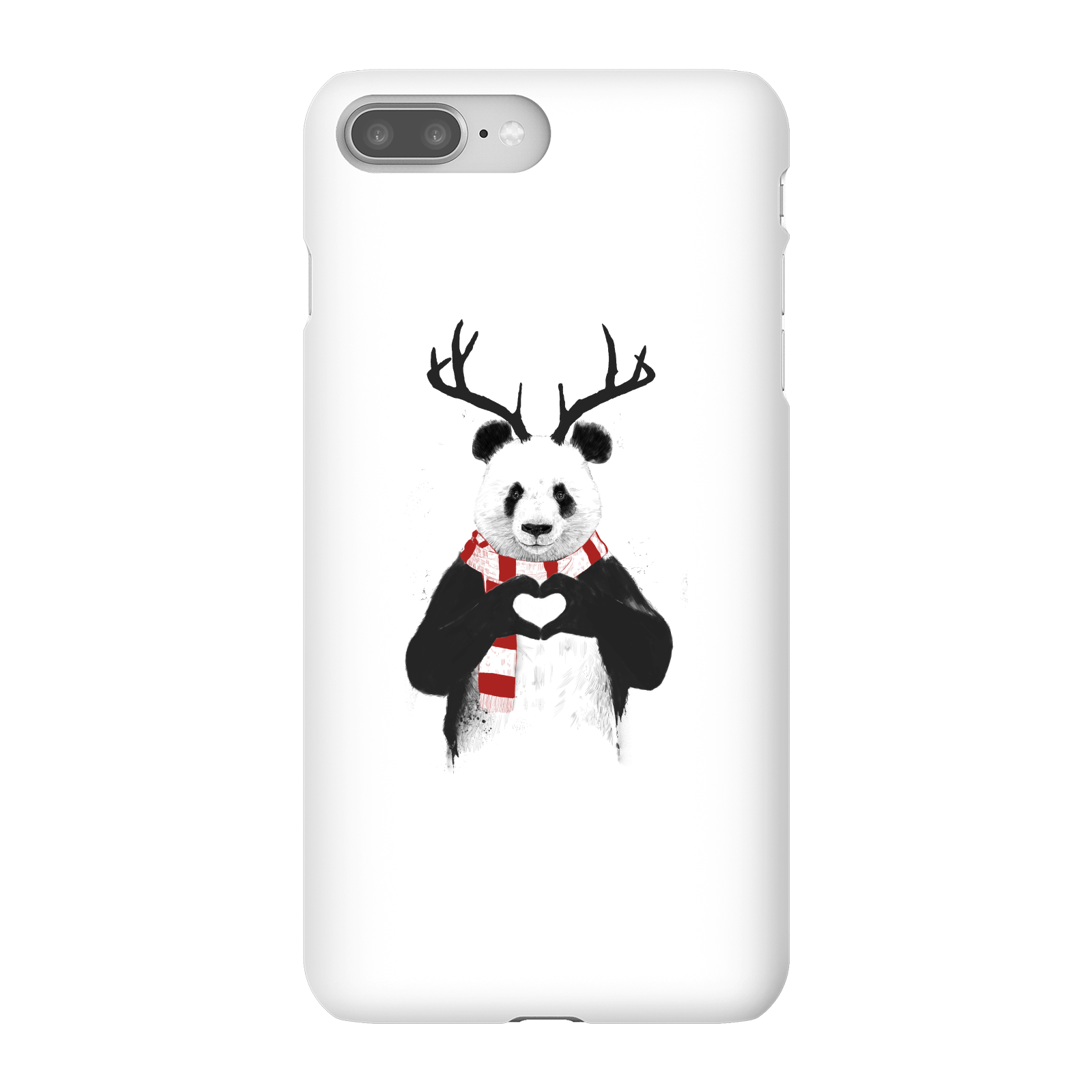 Balazs Solti Winter Panda Phone Case for iPhone and Android - iPhone 8 Plus - Snap Case - Matte