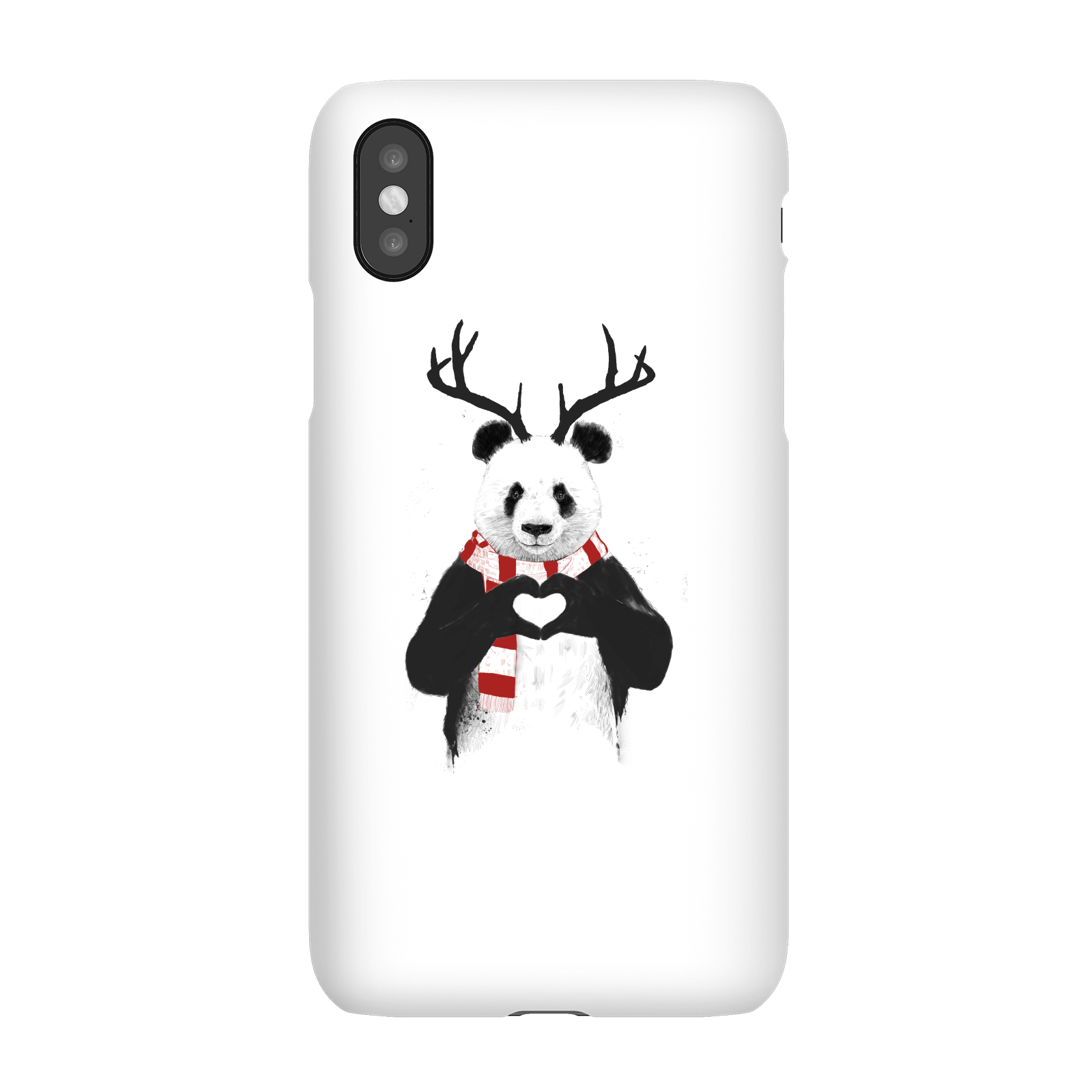 Balazs Solti Winter Panda Phone Case for iPhone and Android - iPhone X - Snap Case - Matte