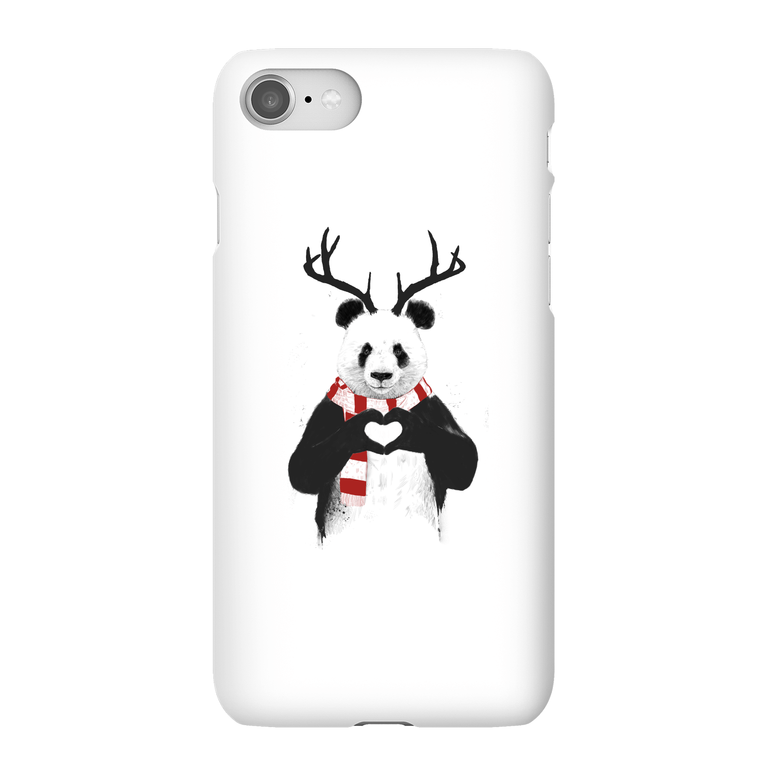 Balazs Solti Winter Panda Phone Case for iPhone and Android - iPhone 8 - Snap Case - Gloss