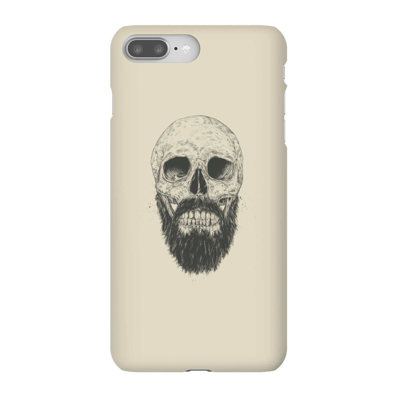 Balazs Solti Bearded Skull Phone Case for iPhone and Android - iPhone 8 Plus - Snap Case - Matte