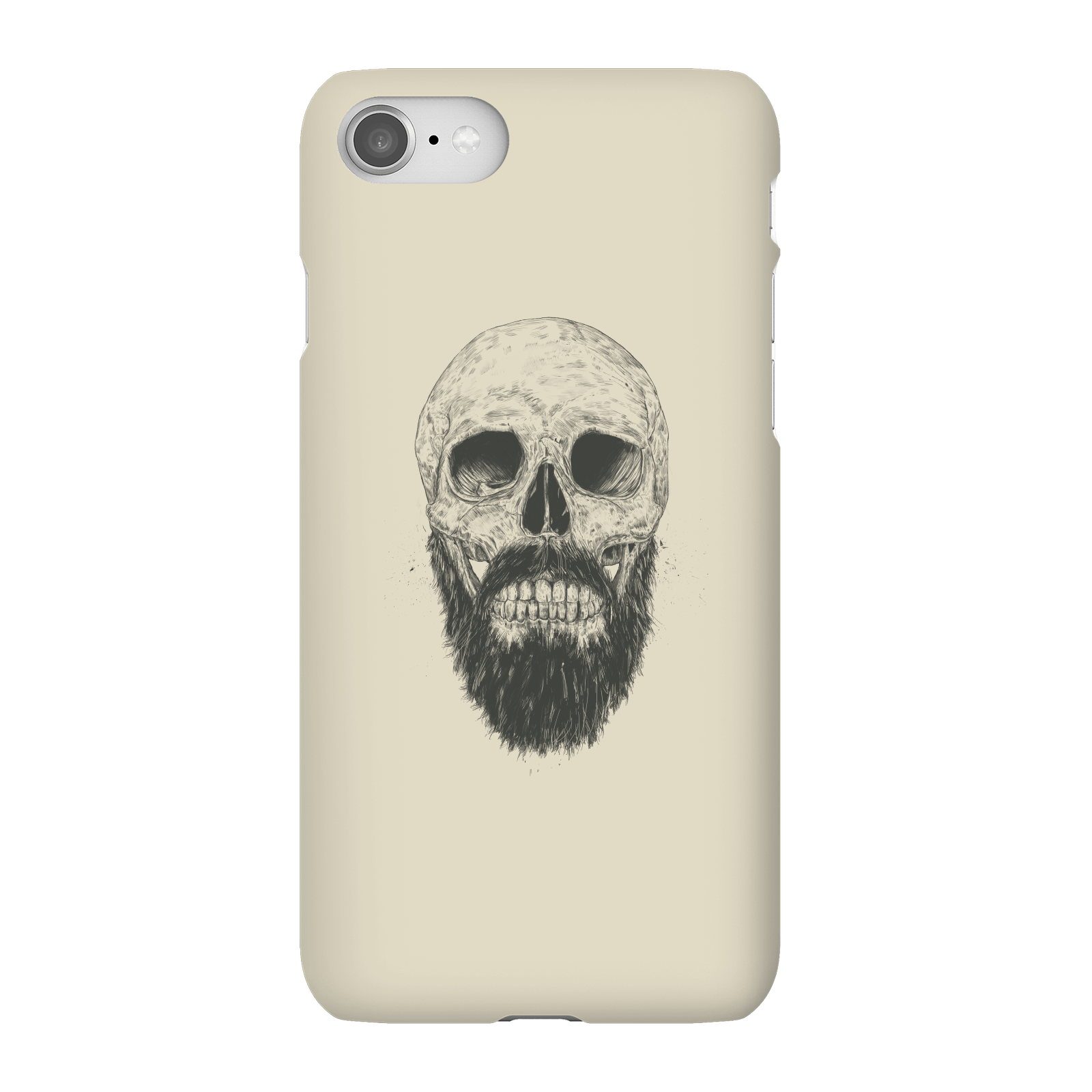 Balazs Solti Bearded Skull Phone Case for iPhone and Android - iPhone 8 - Snap Case - Gloss