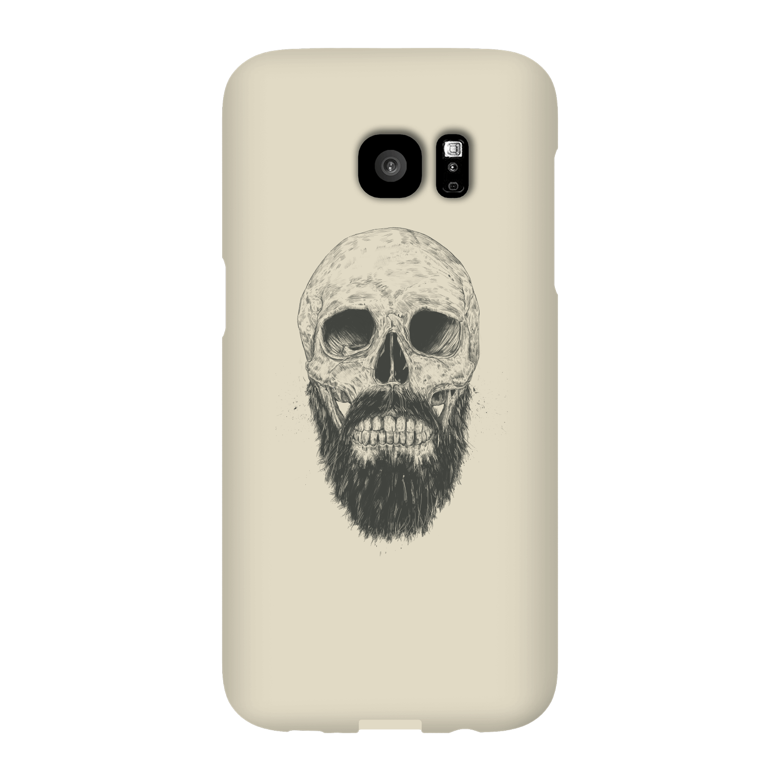 Balazs Solti Bearded Skull Phone Case for iPhone and Android - Samsung S7 Edge - Snap Case - Gloss