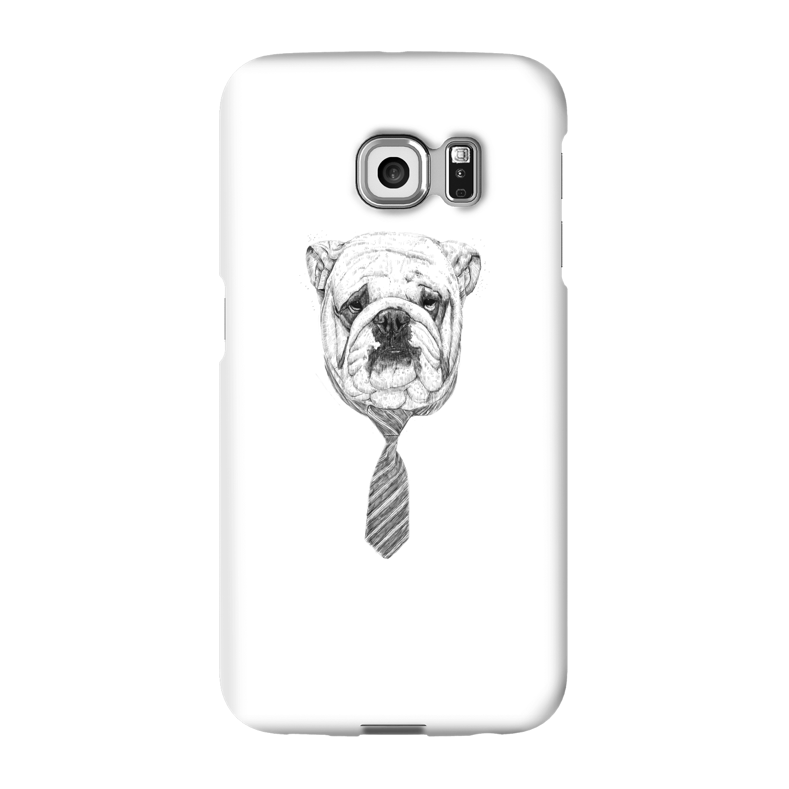 Balazs Solti Suited And Booted Bulldog Phone Case for iPhone and Android - Samsung S6 Edge - Snap Case - Matte