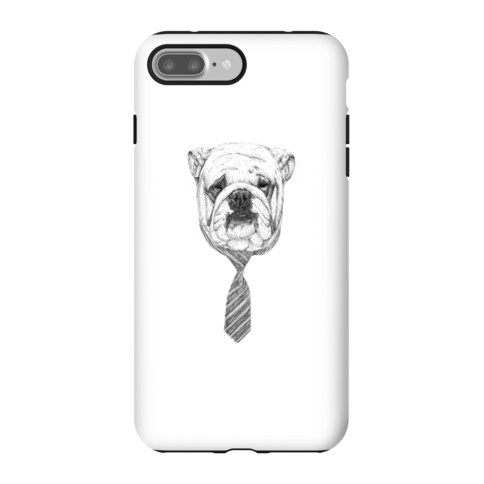Balazs Solti Suited And Booted Bulldog Phone Case for iPhone and Android - iPhone 7 Plus - Tough Case - Matte