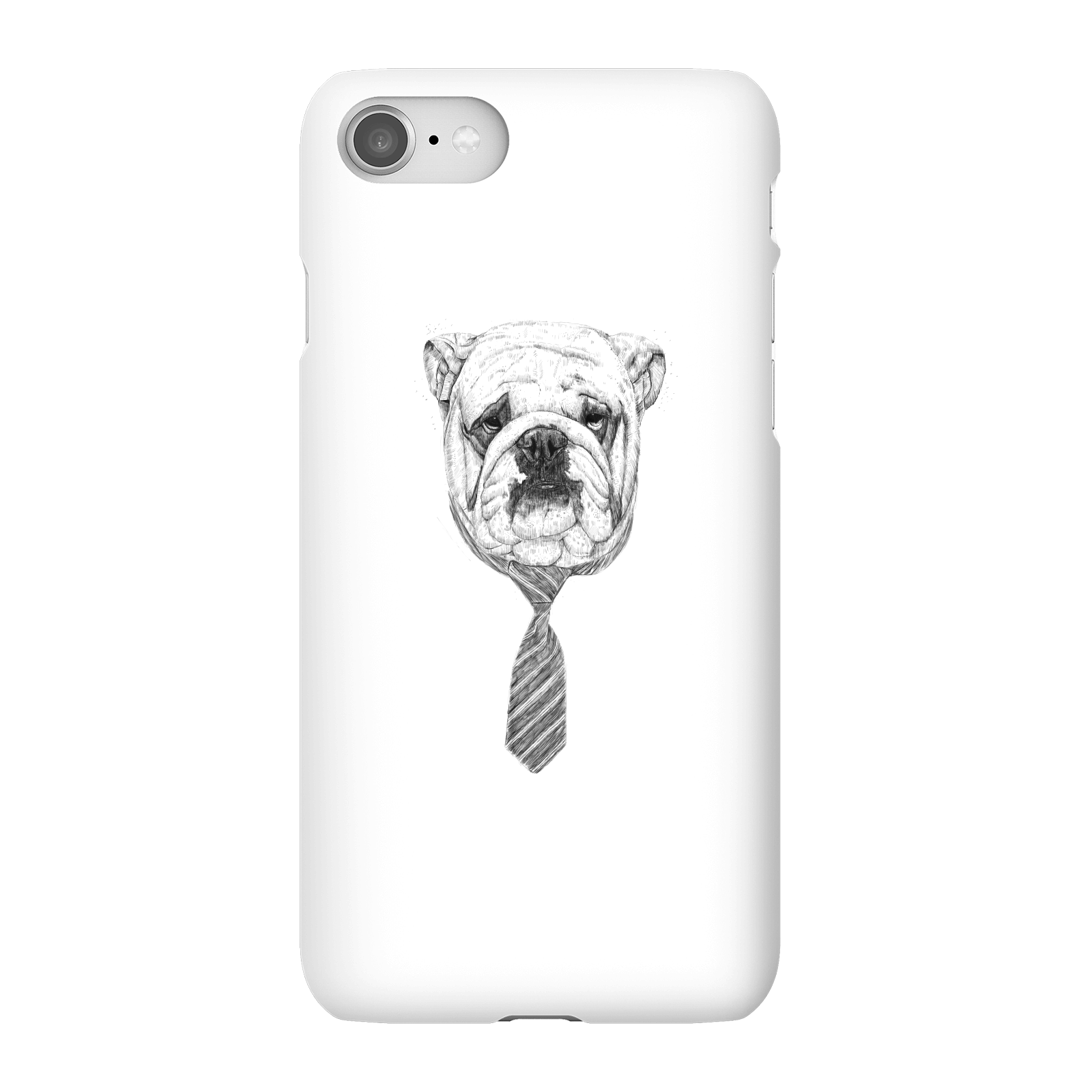 Balazs Solti Suited And Booted Bulldog Phone Case for iPhone and Android - iPhone 8 - Snap Case - Gloss