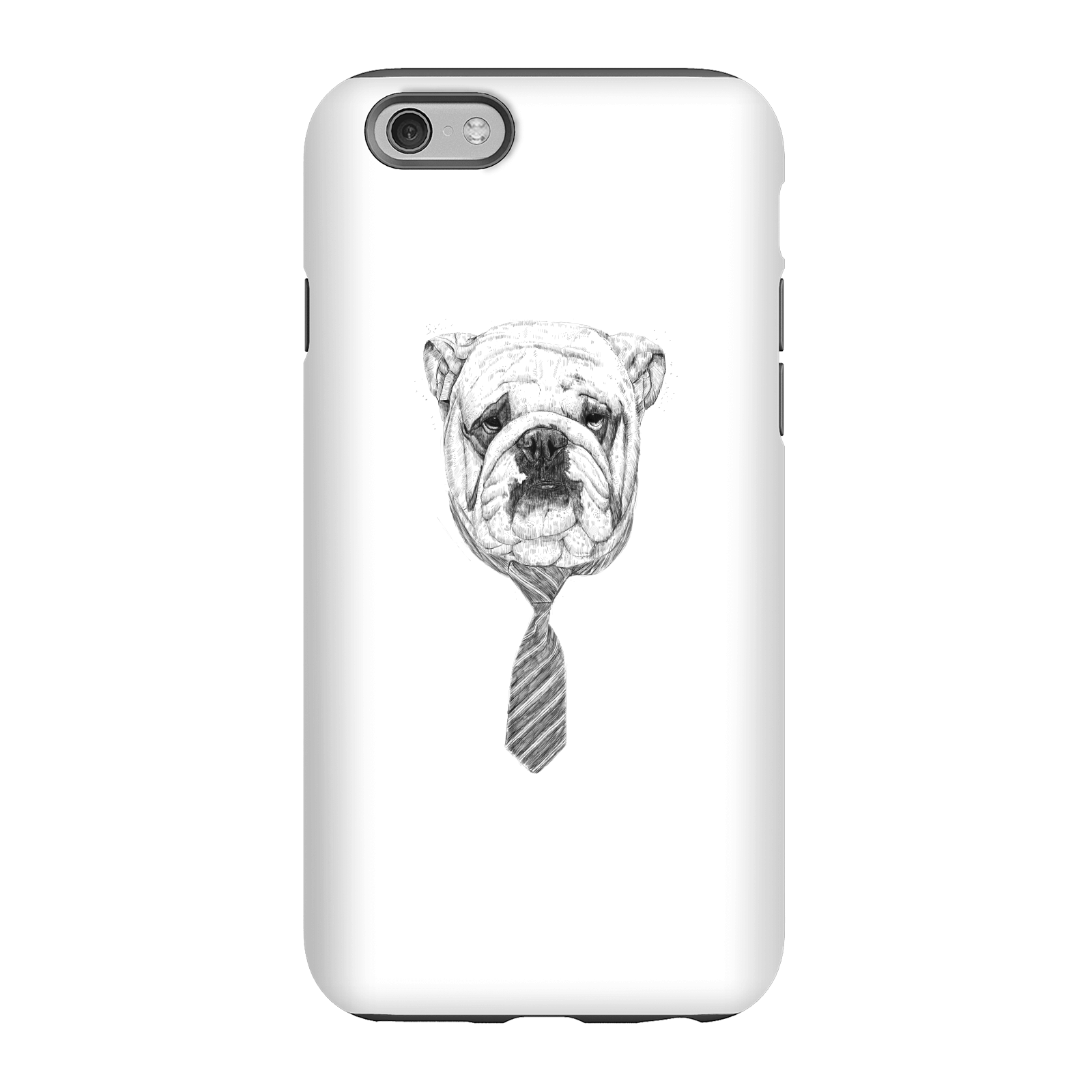 Balazs Solti Suited And Booted Bulldog Phone Case for iPhone and Android - iPhone 6 - Tough Case - Gloss