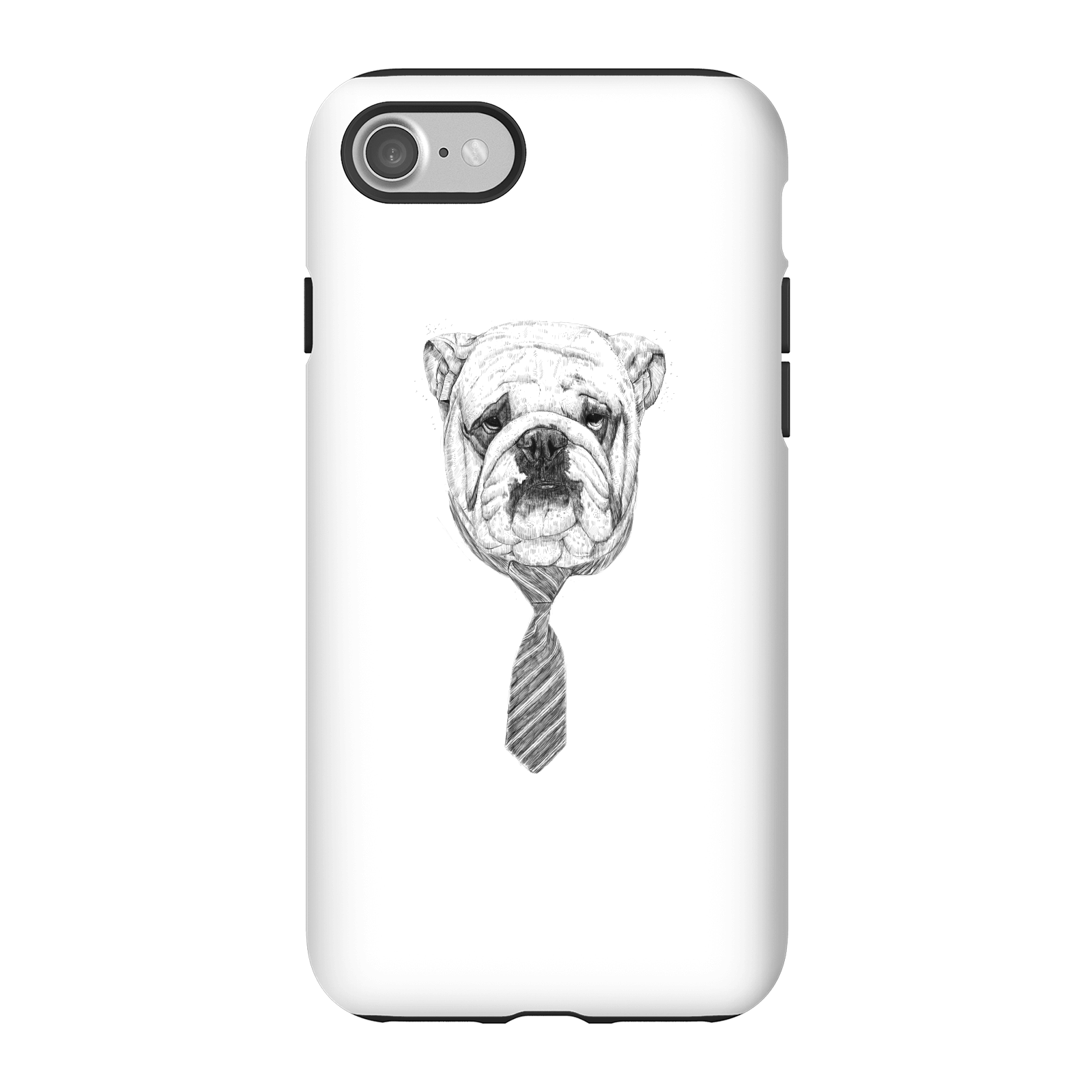 Balazs Solti Suited And Booted Bulldog Phone Case for iPhone and Android - iPhone 7 - Tough Case - Gloss