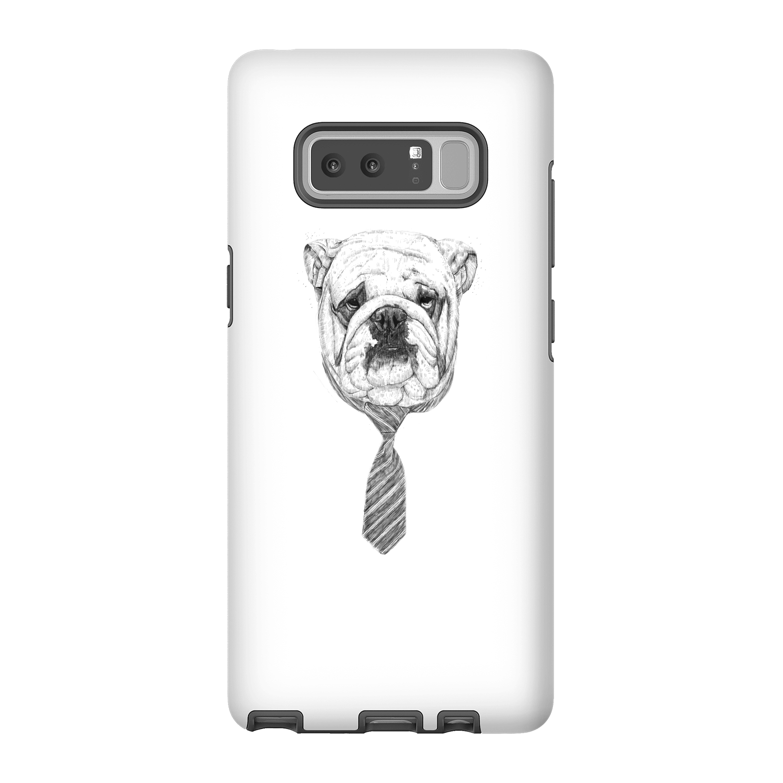 Balazs Solti Suited And Booted Bulldog Phone Case for iPhone and Android - Samsung Note 8 - Tough Case - Gloss