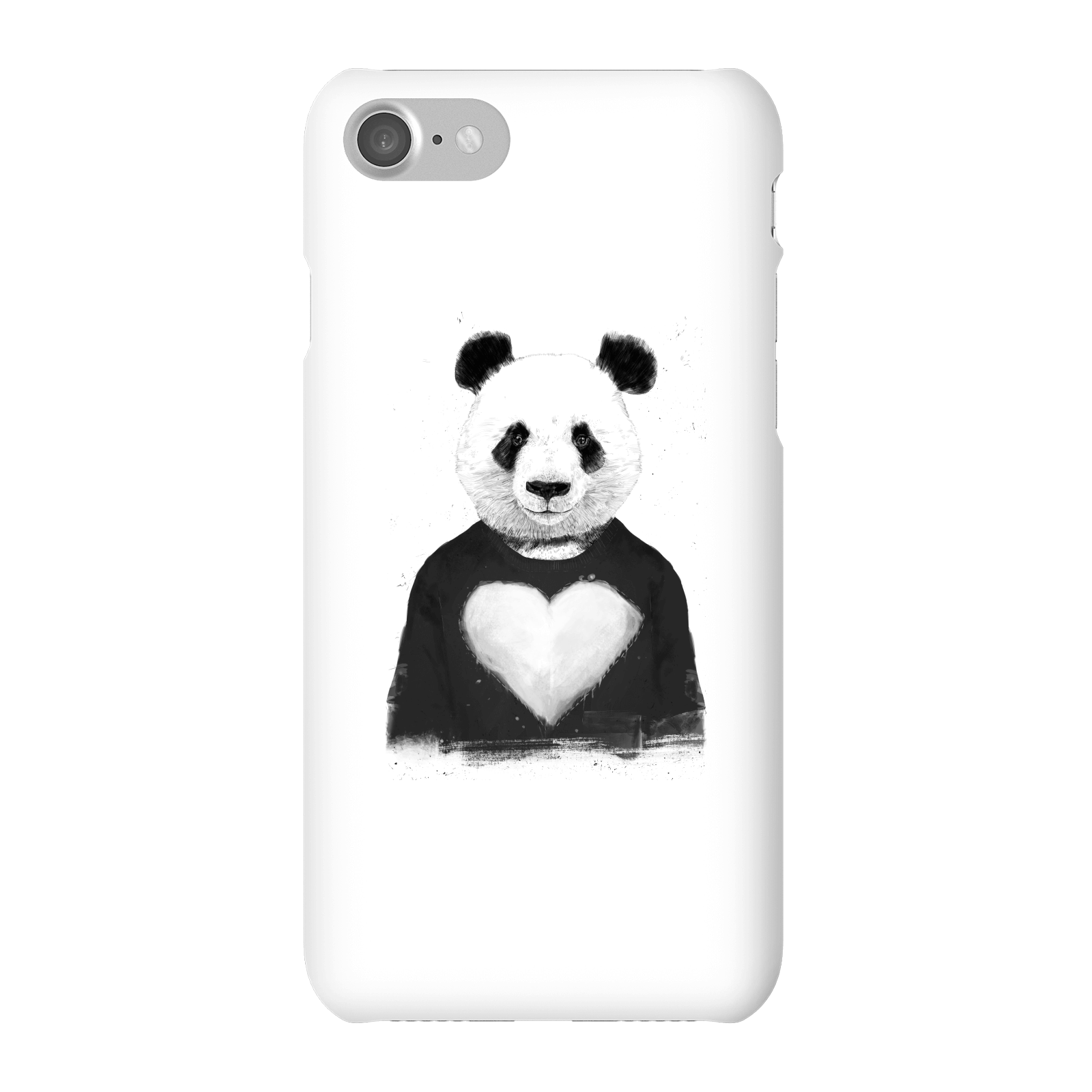 Balazs Solti Panda Love Phone Case for iPhone and Android - iPhone 7 - Snap Case - Matte
