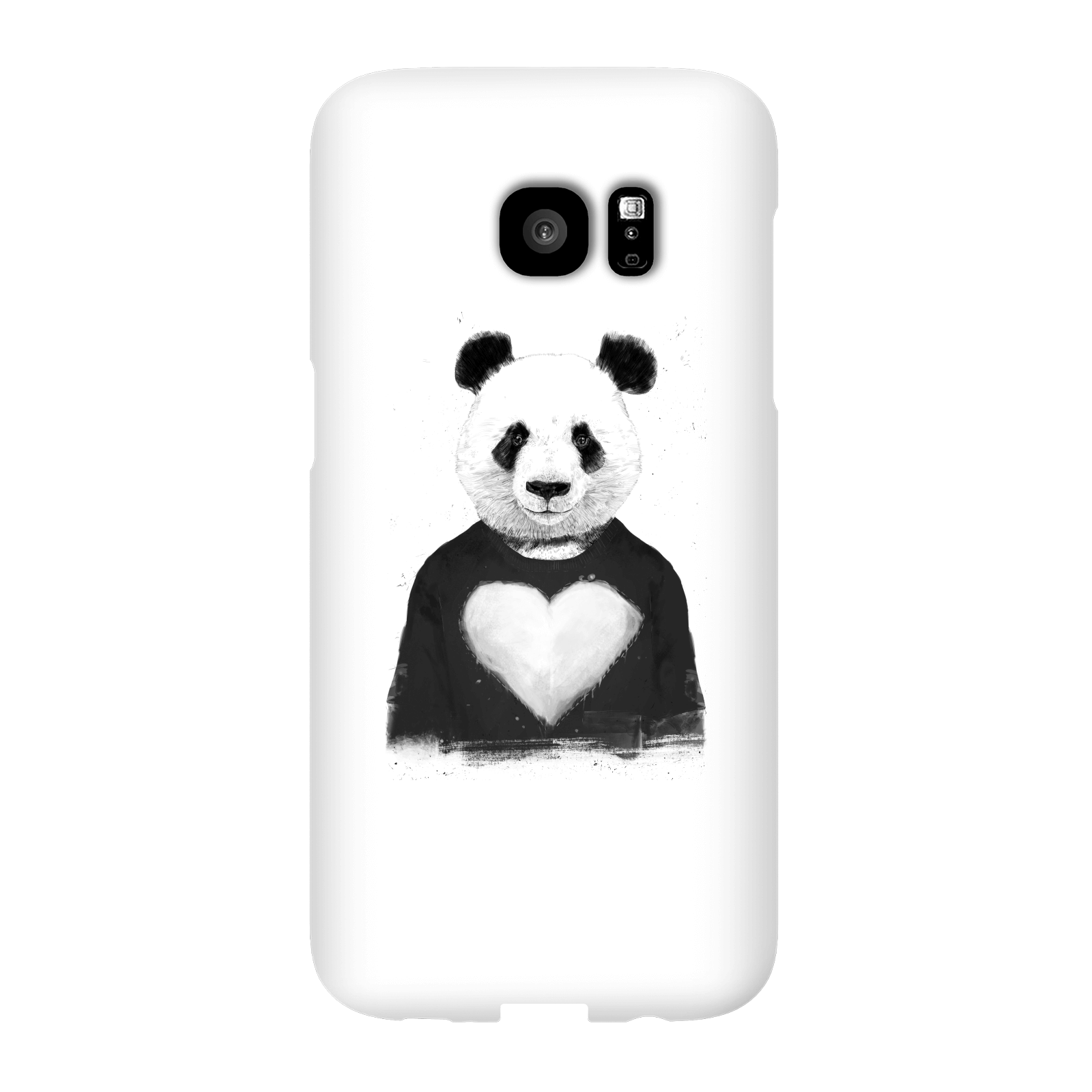 Balazs Solti Panda Love Phone Case for iPhone and Android - Samsung S7 Edge - Snap Case - Matte