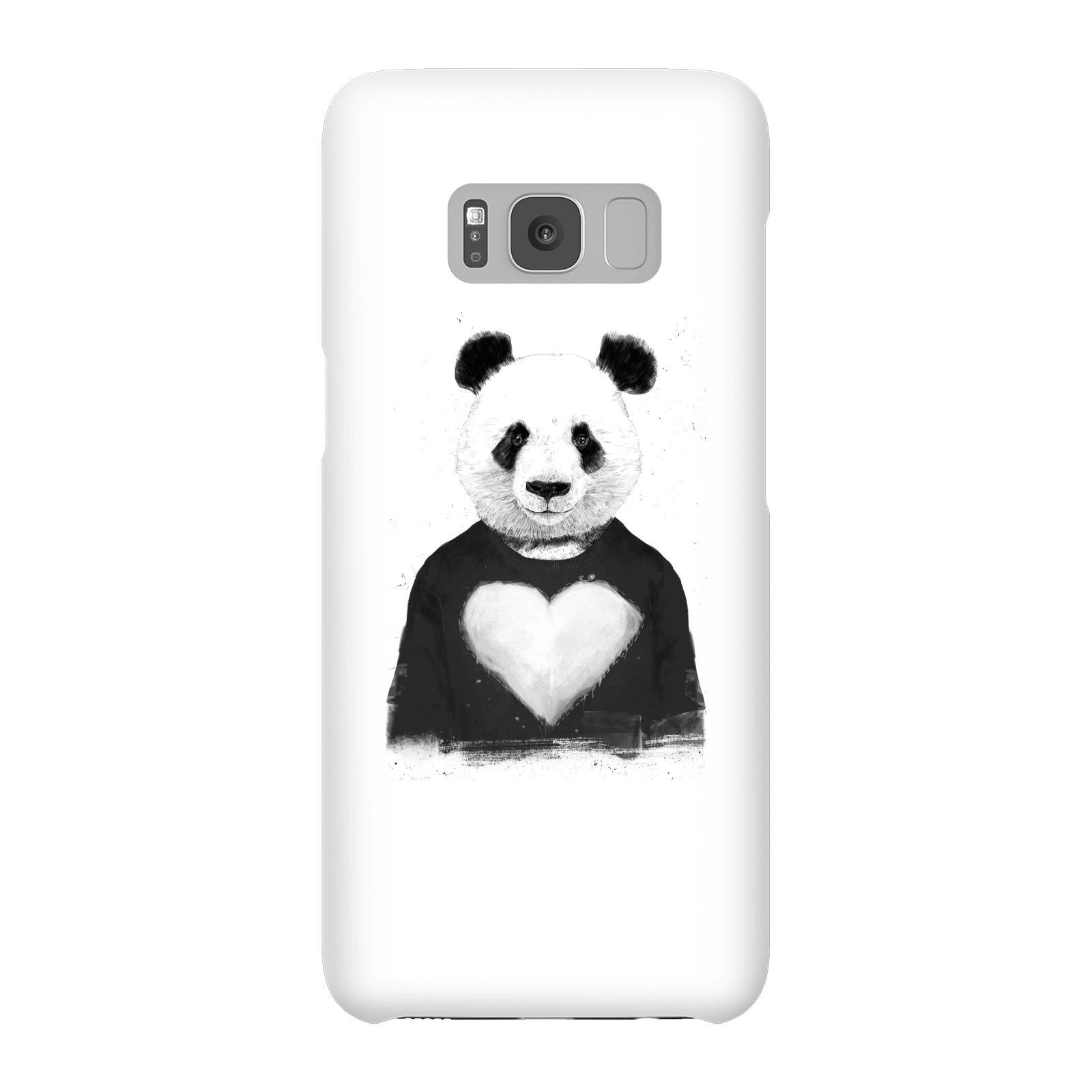 Balazs Solti Panda Love Phone Case for iPhone and Android - Samsung S8 - Snap Case - Matte
