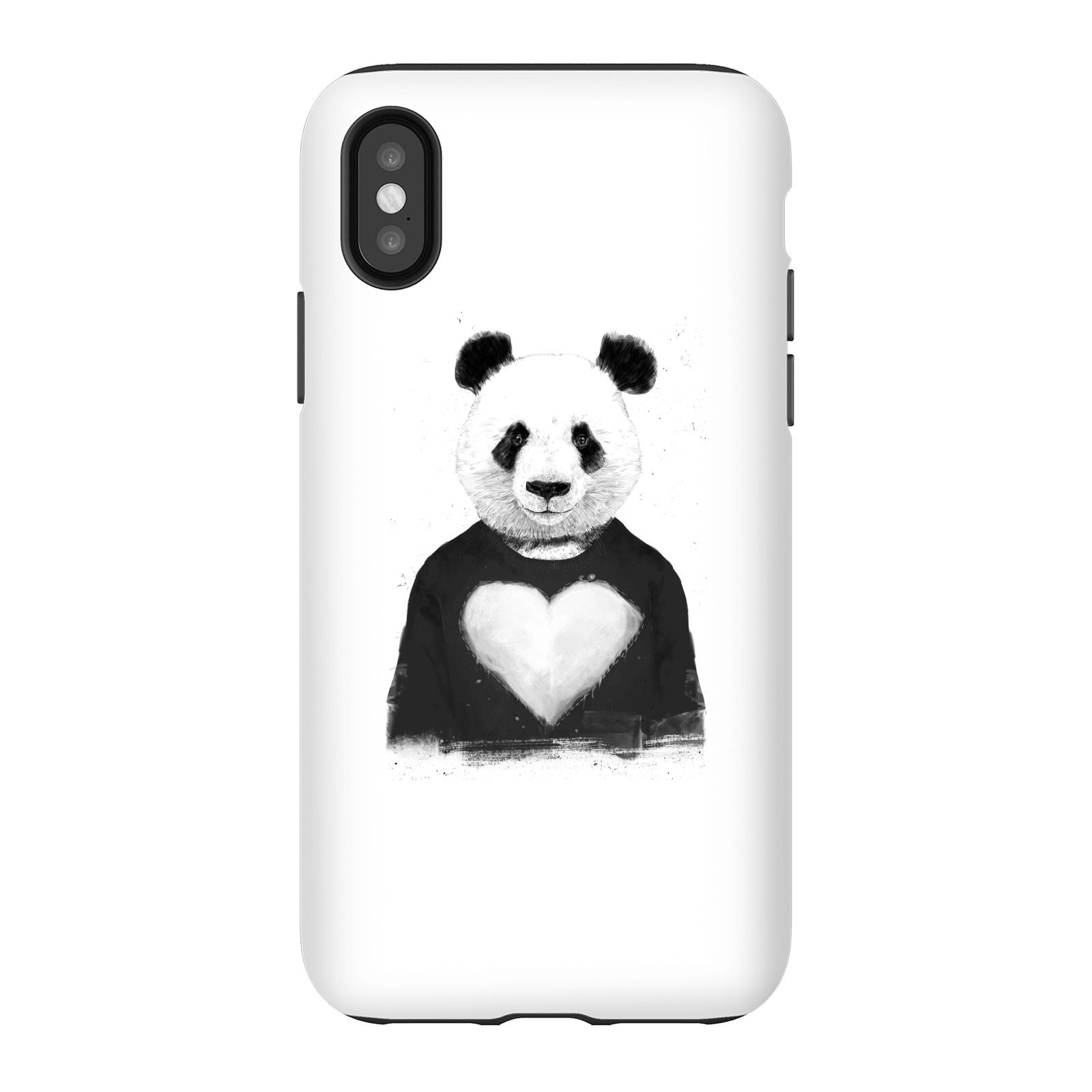Balazs Solti Panda Love Phone Case for iPhone and Android - iPhone X - Tough Case - Matte
