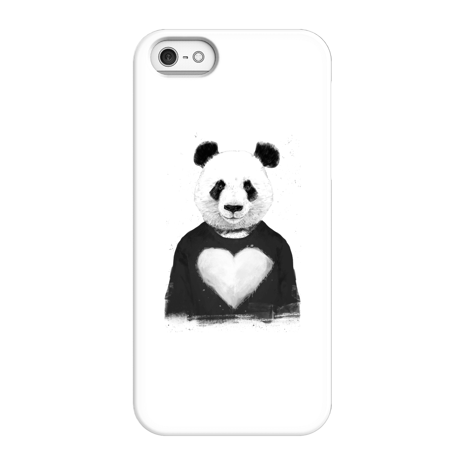 Balazs Solti Panda Love Phone Case for iPhone and Android - iPhone 5/5s - Snap Case - Gloss