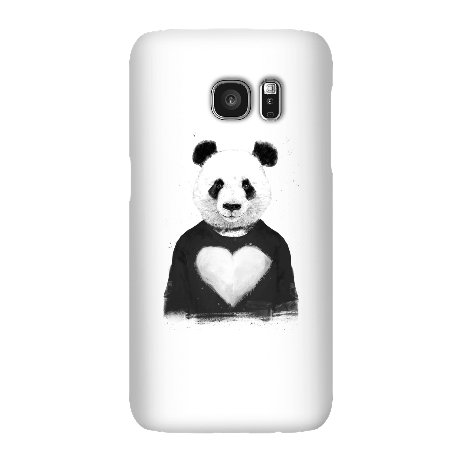 Balazs Solti Panda Love Phone Case for iPhone and Android - Samsung S7 - Snap Case - Gloss